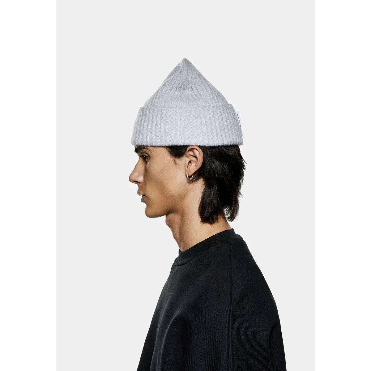 MKI CASHMERE RIBBED BEANIE