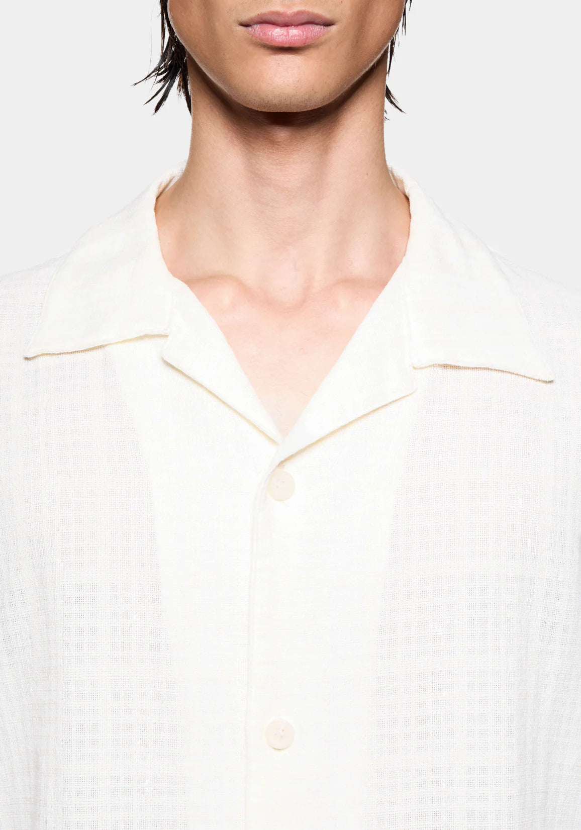MKI LOOSE WEAVE CHECK VACATION SHIRT