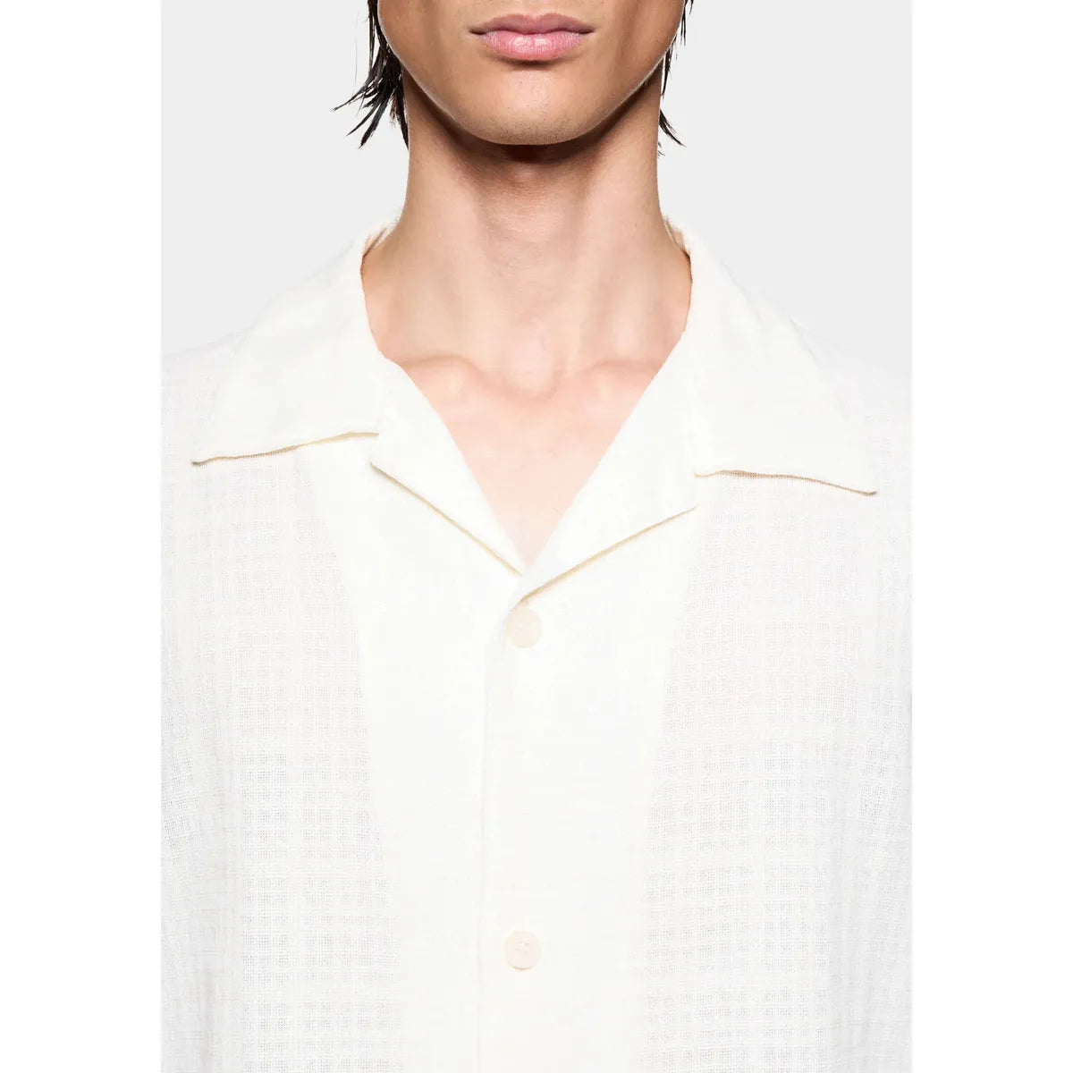 MKI LOOSE WEAVE CHECK VACATION SHIRT