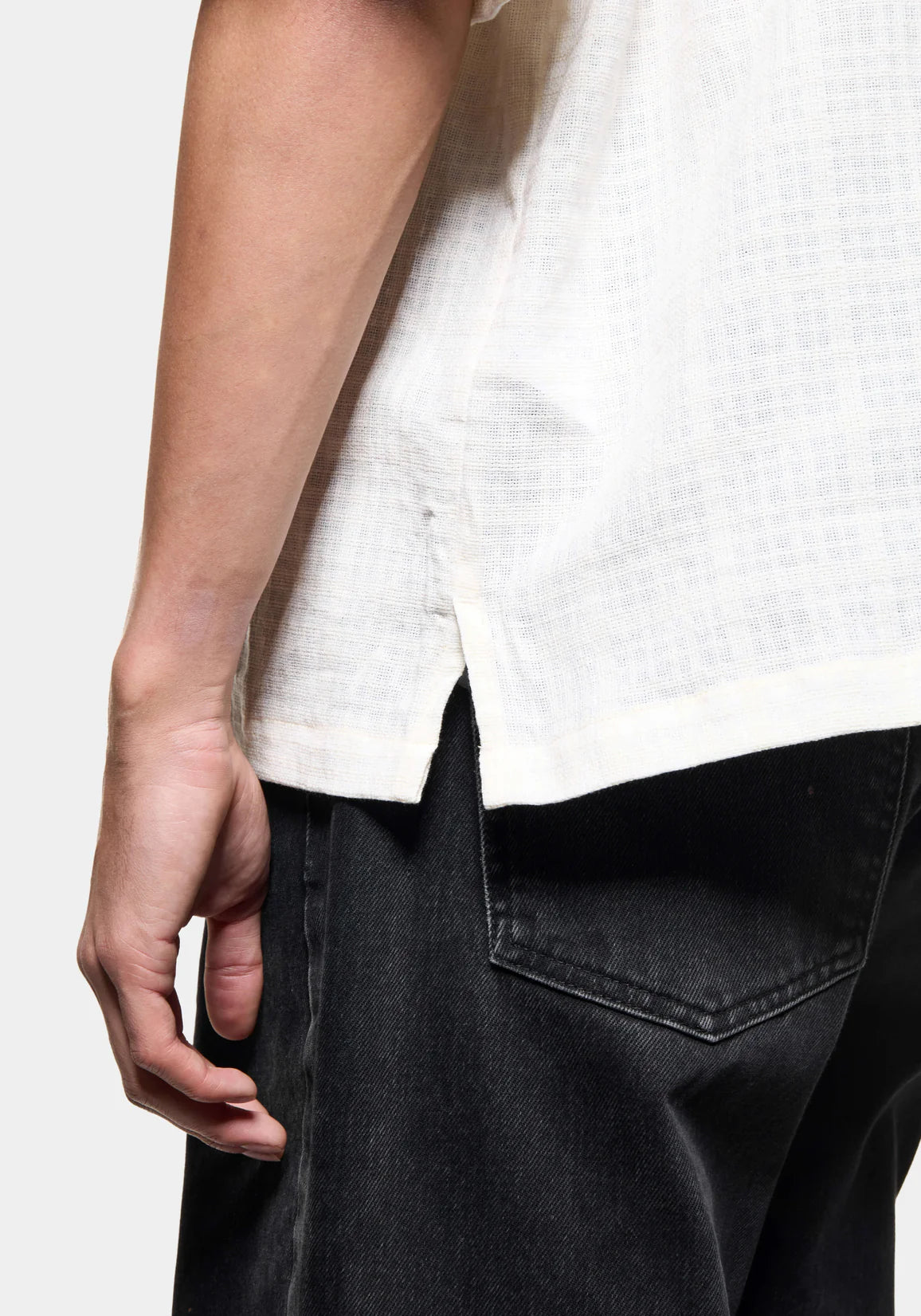 MKI LOOSE WEAVE CHECK VACATION SHIRT