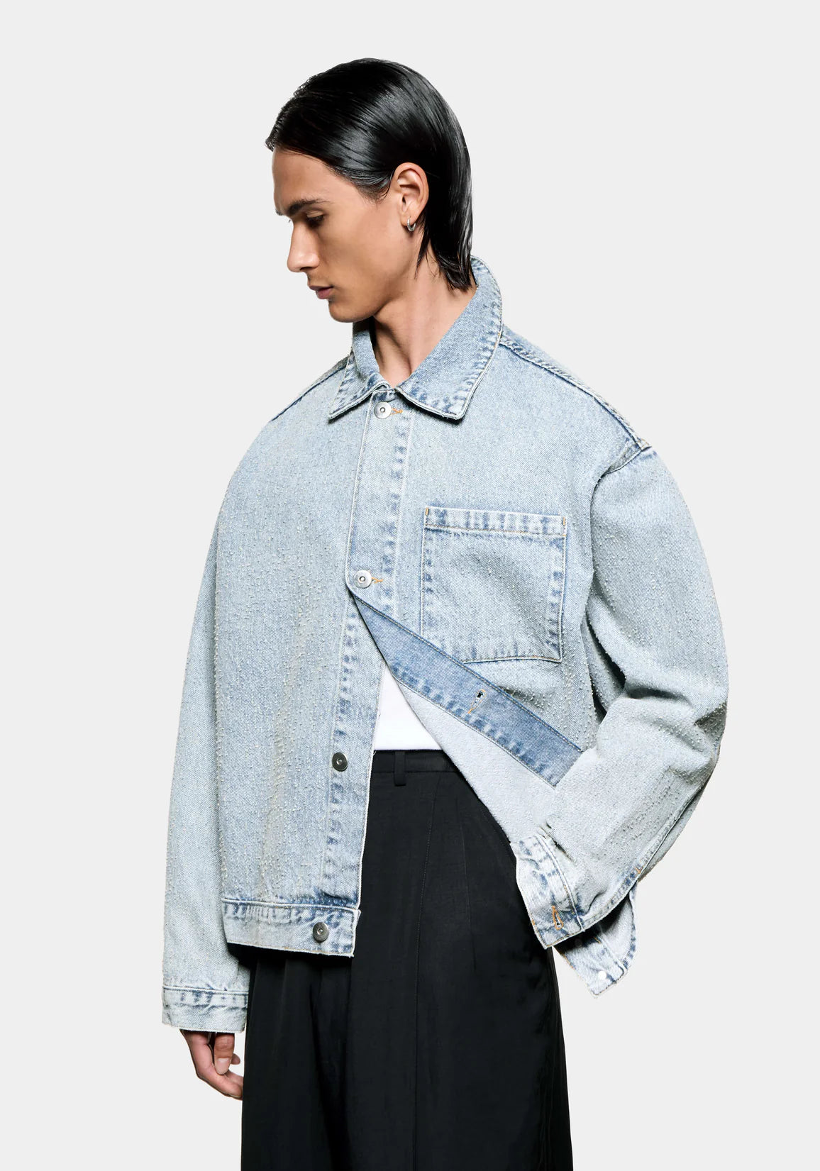 MKI TWISTED WEAVE TRUCKER JACKET