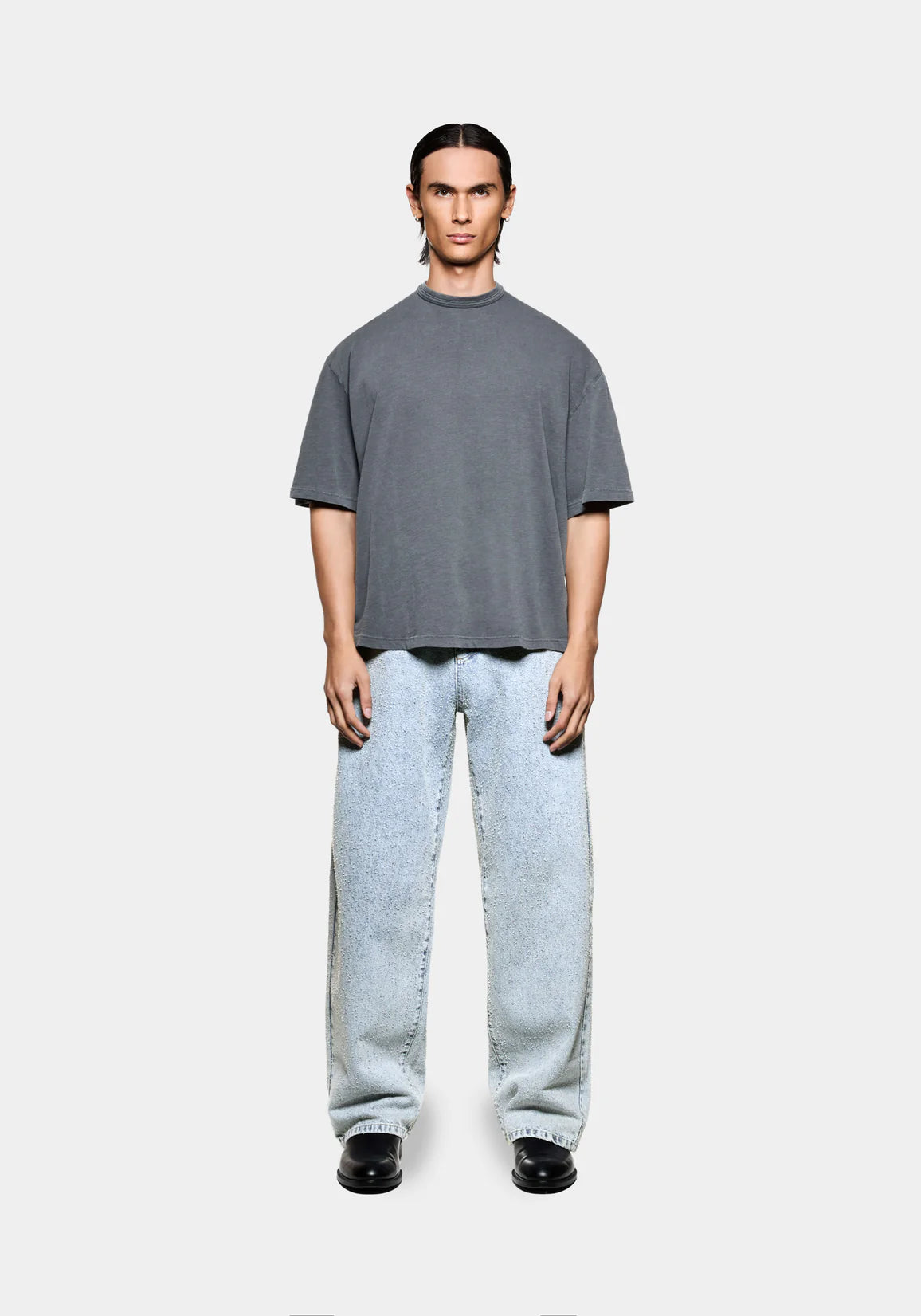 MKI TWISTED WEAVE WIDE LEG JEANS