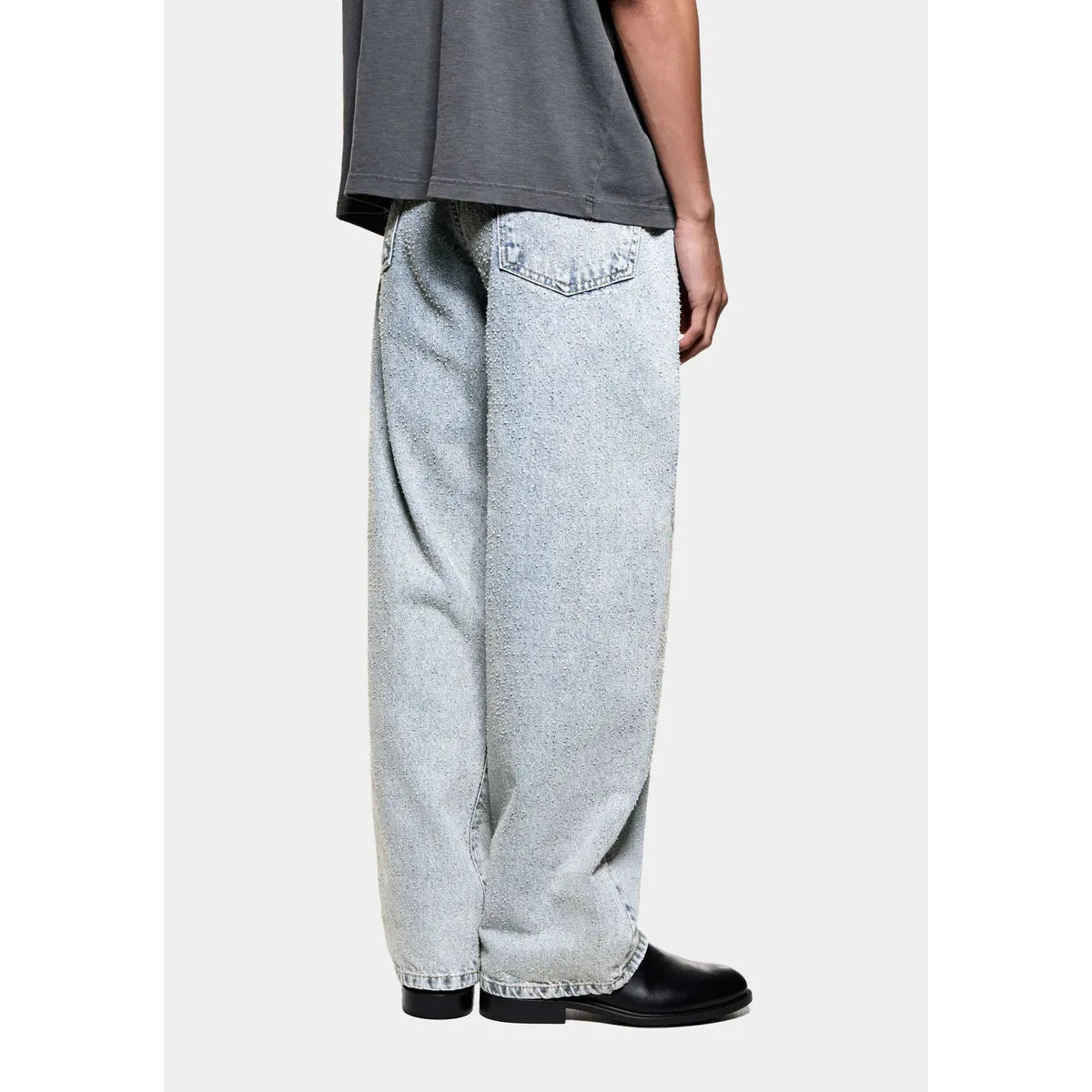 MKI TWISTED WEAVE WIDE LEG JEANS