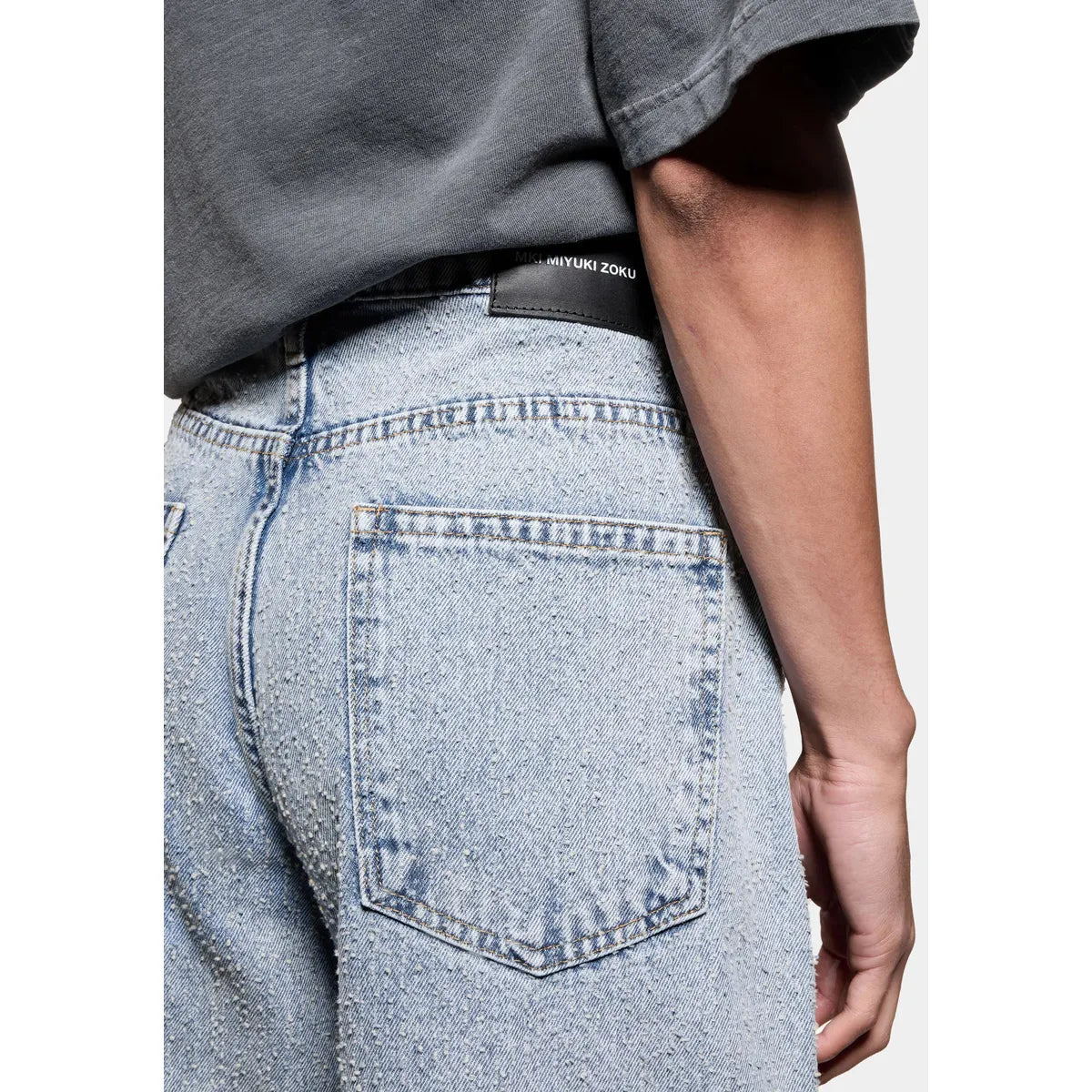 MKI TWISTED WEAVE WIDE LEG JEANS