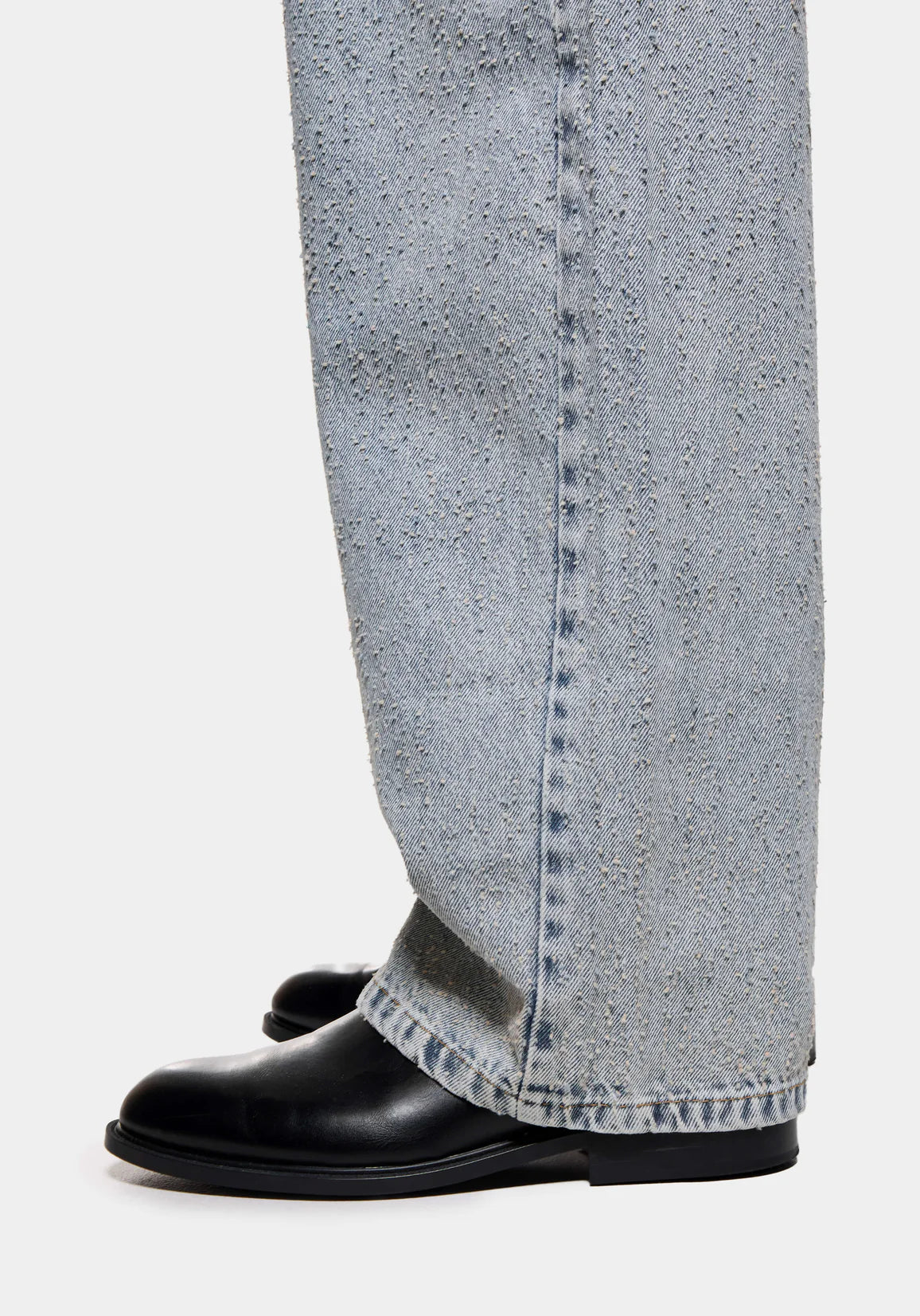 MKI TWISTED WEAVE WIDE LEG JEANS