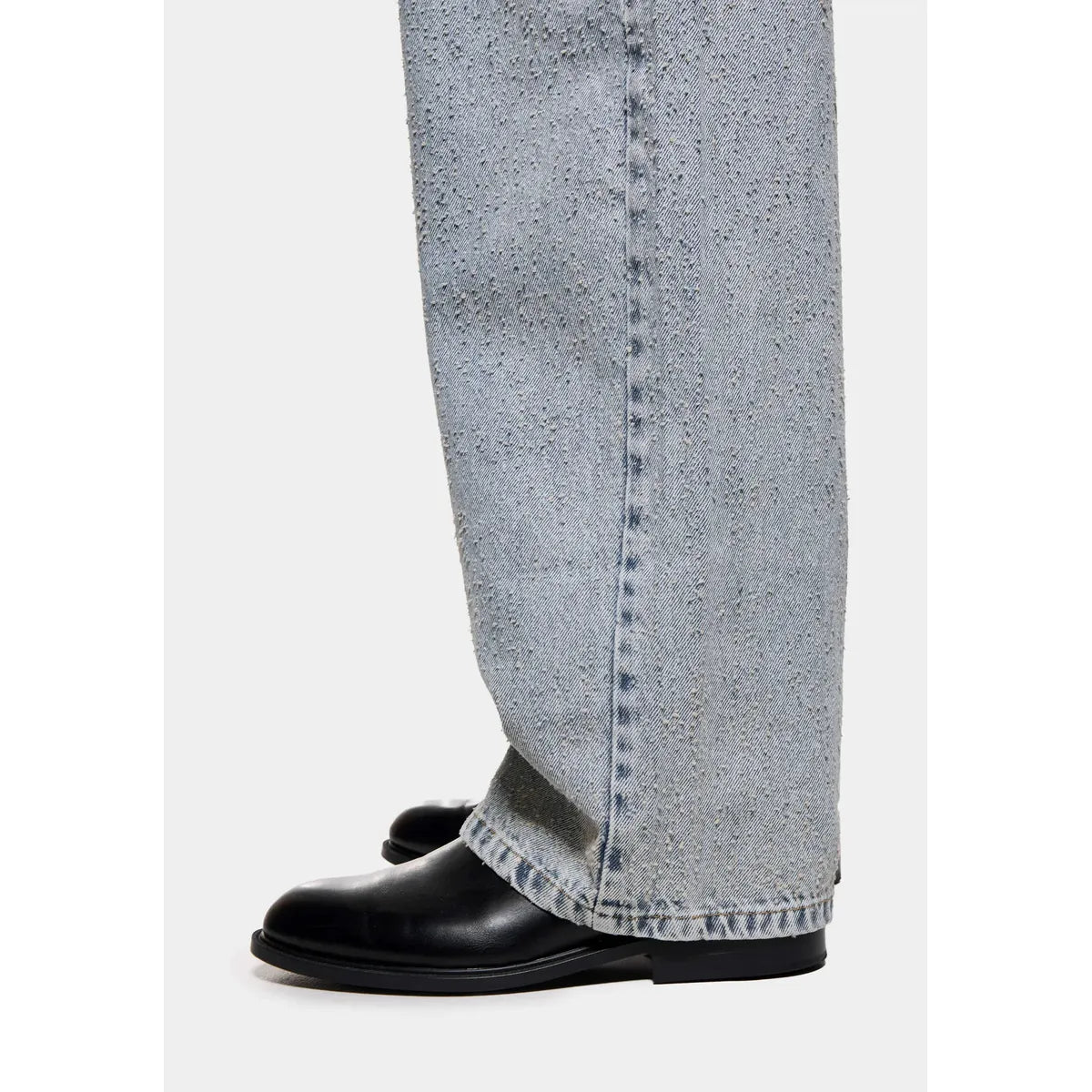 MKI TWISTED WEAVE WIDE LEG JEANS