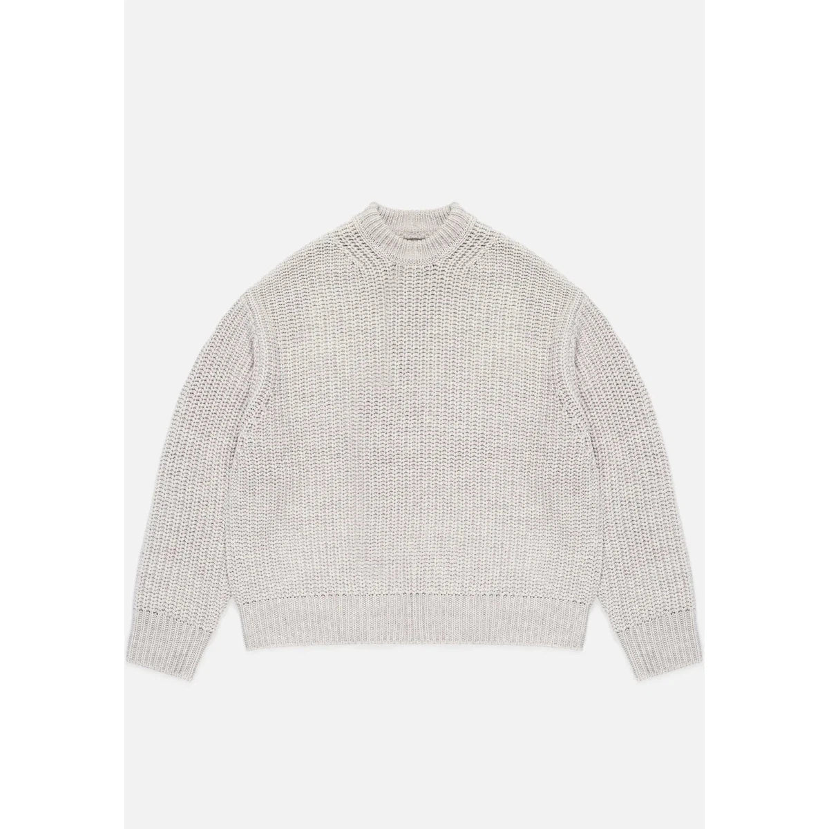 MKI CHUNKY RIB KNIT CREWNECK GREY