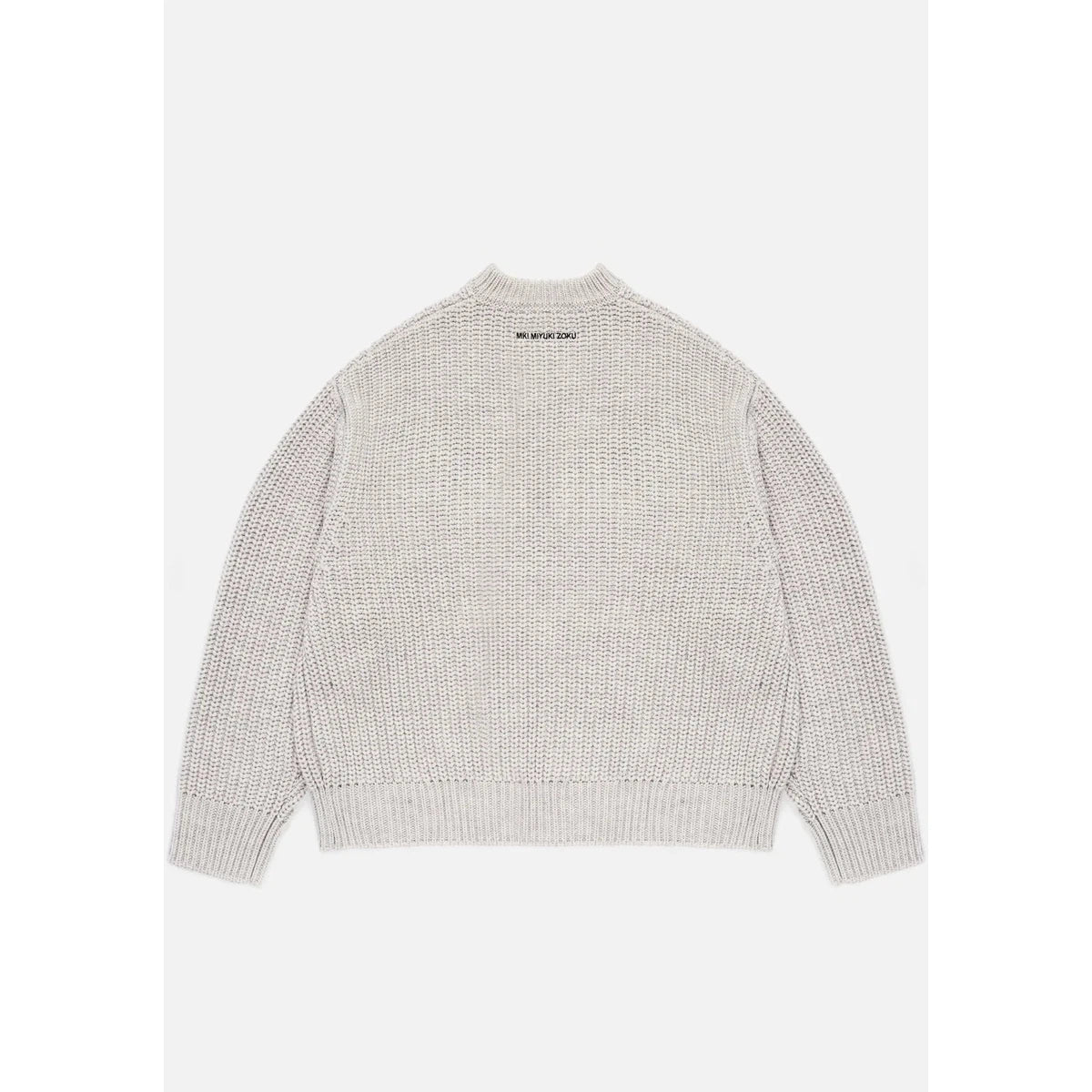 MKI CHUNKY RIB KNIT CREWNECK GREY