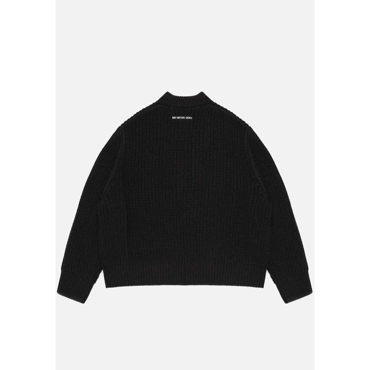 MKI CHUNKY RIB KNIT CREWNECK BLACK