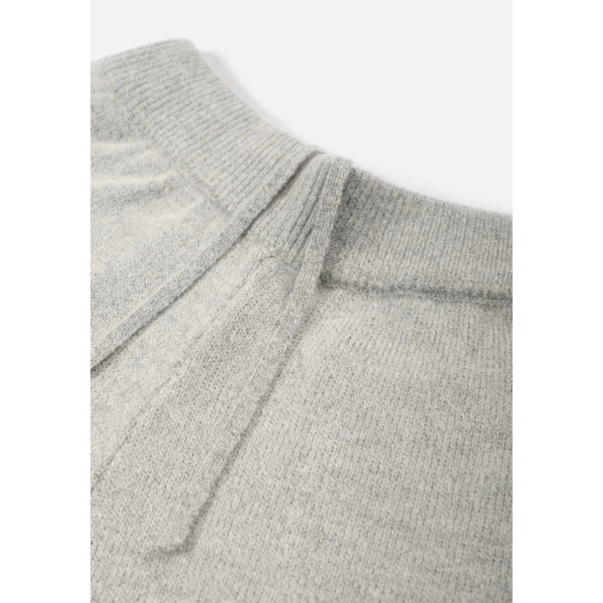 MKI MOHAIR BLEND KNIT WIDE LEG JOGGERS GREY