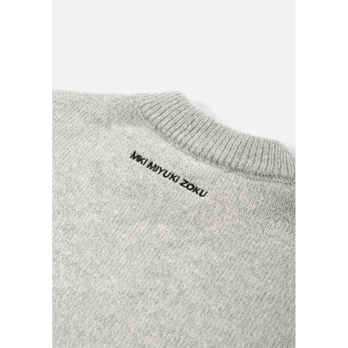 MKI MOHAIR BLEND KNIT CREWNECK GREY