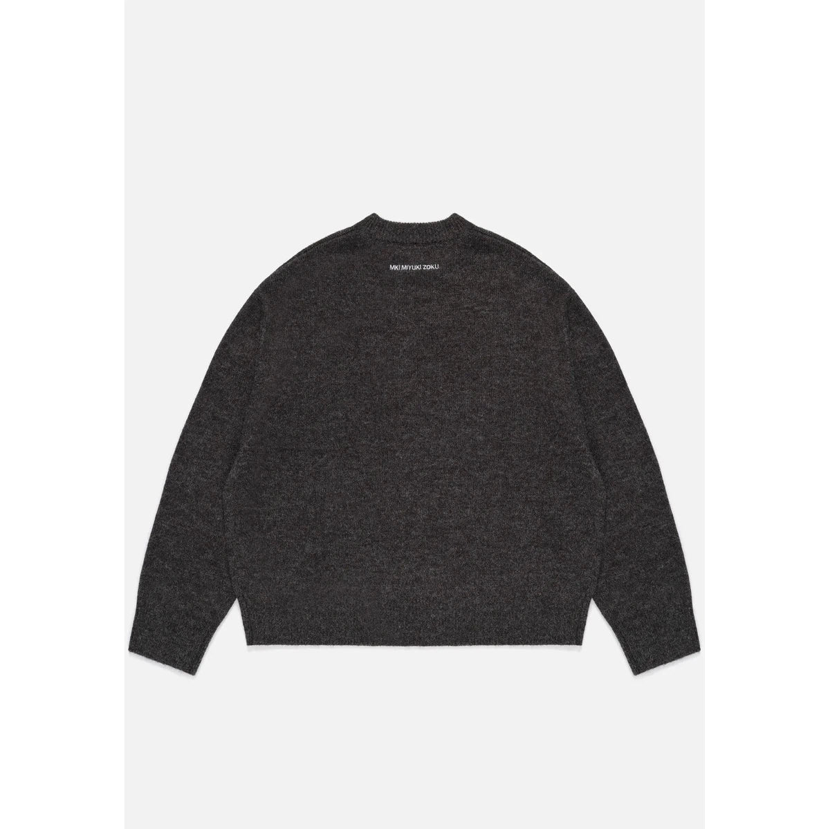 MKI MOHAIR BLEND KNIT CREWNECK CHARCOAL