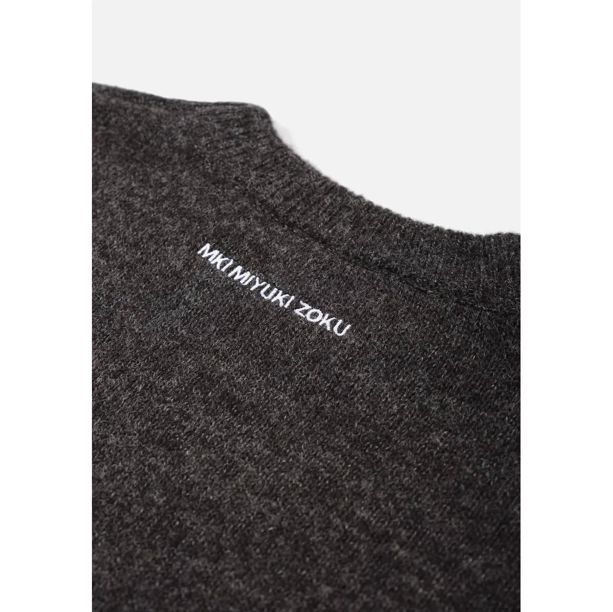 MKI MOHAIR BLEND KNIT CREWNECK CHARCOAL