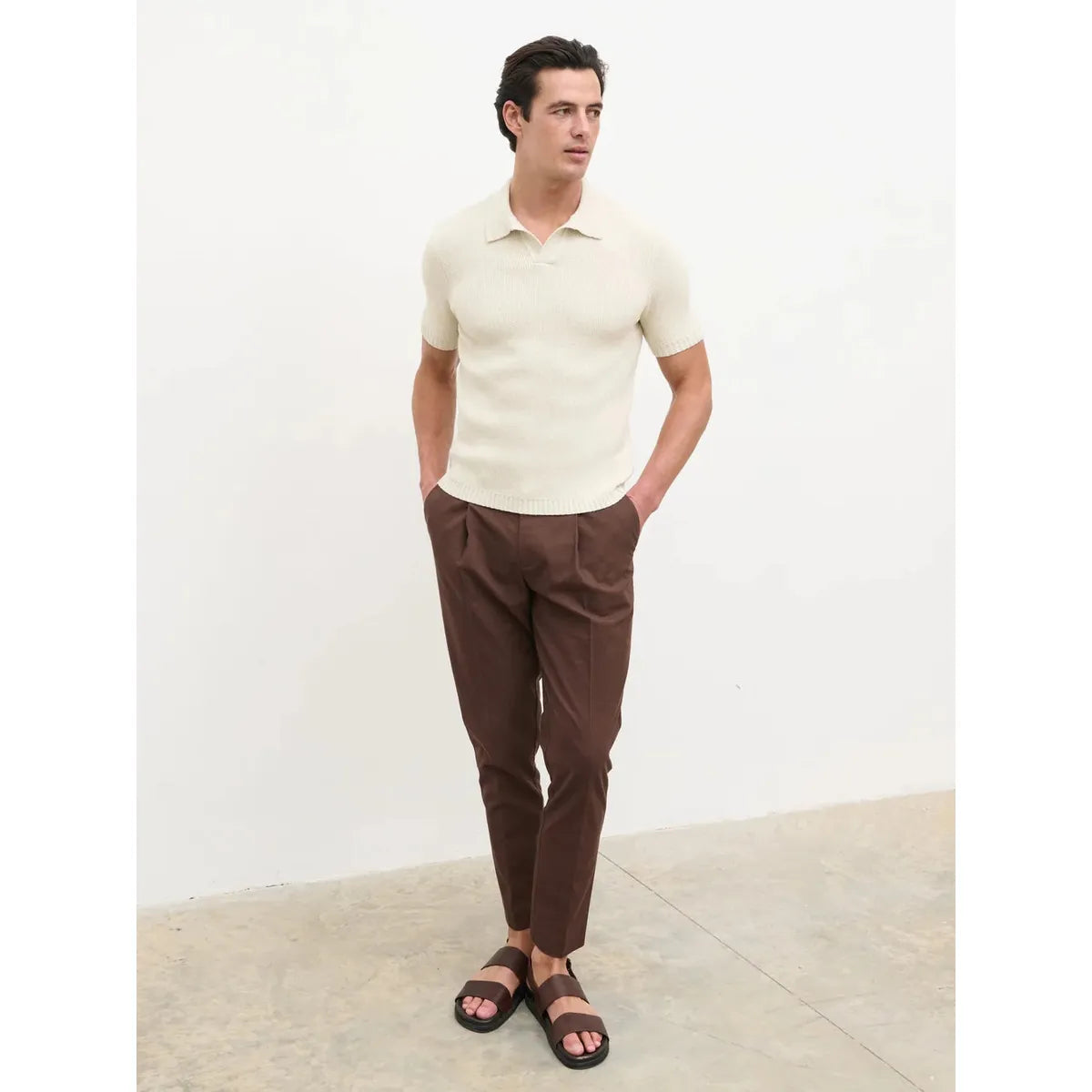 NOBL Mason Fine Tape Knit Polo
