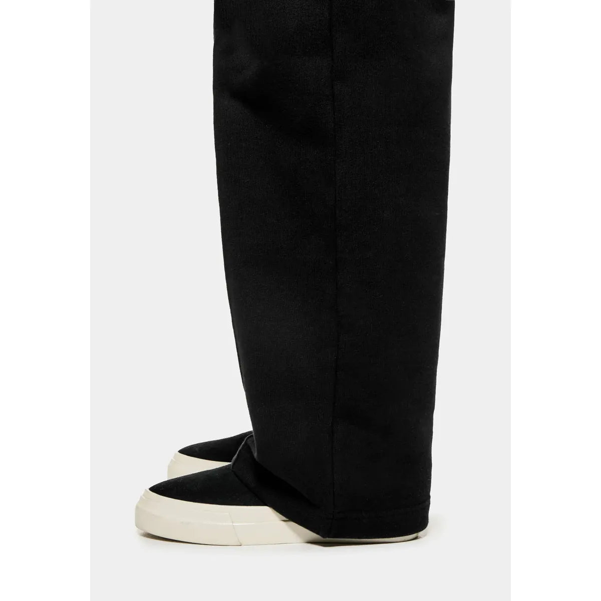 MKI 800 GSM SUPERWEIGHT WIDE LEG BLACK JOGGERS