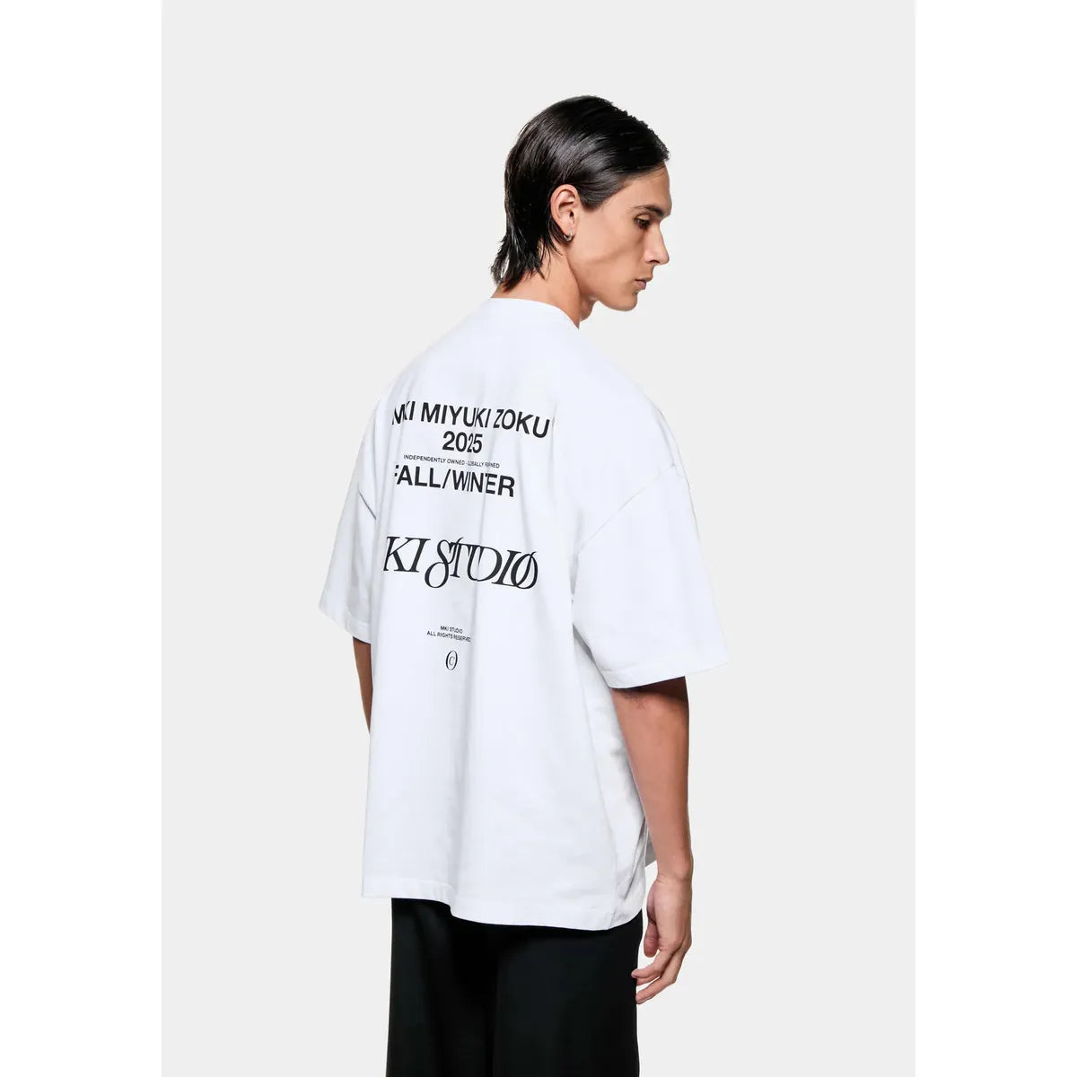 MKI SCRIPT WHITE T-SHIRT