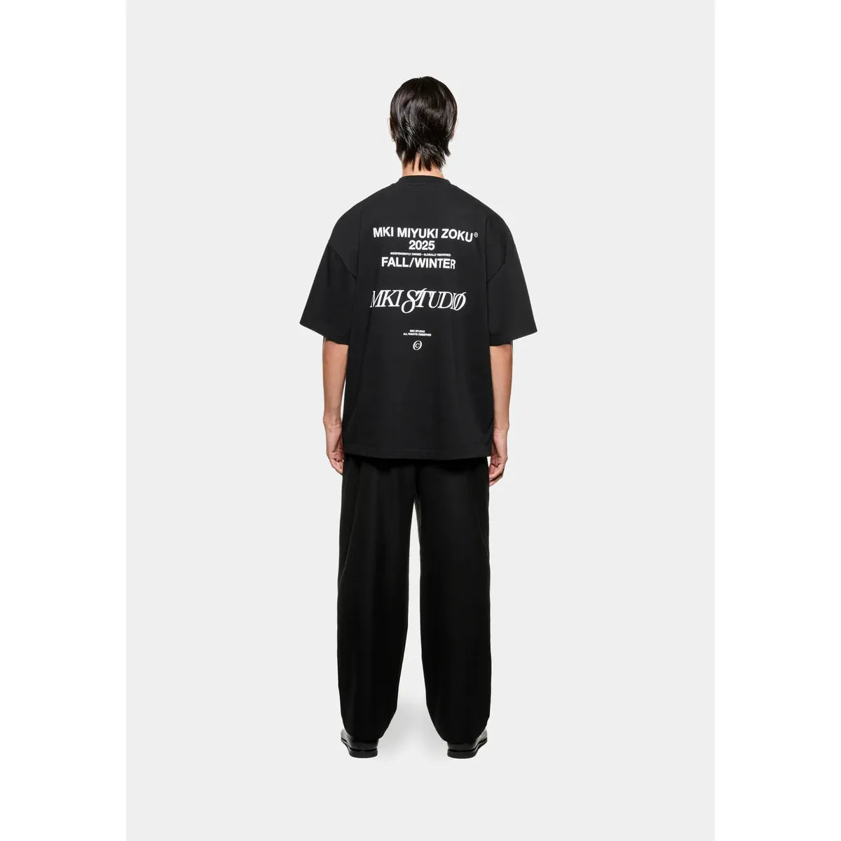 MKI SCRIPT BLACK T-SHIRT