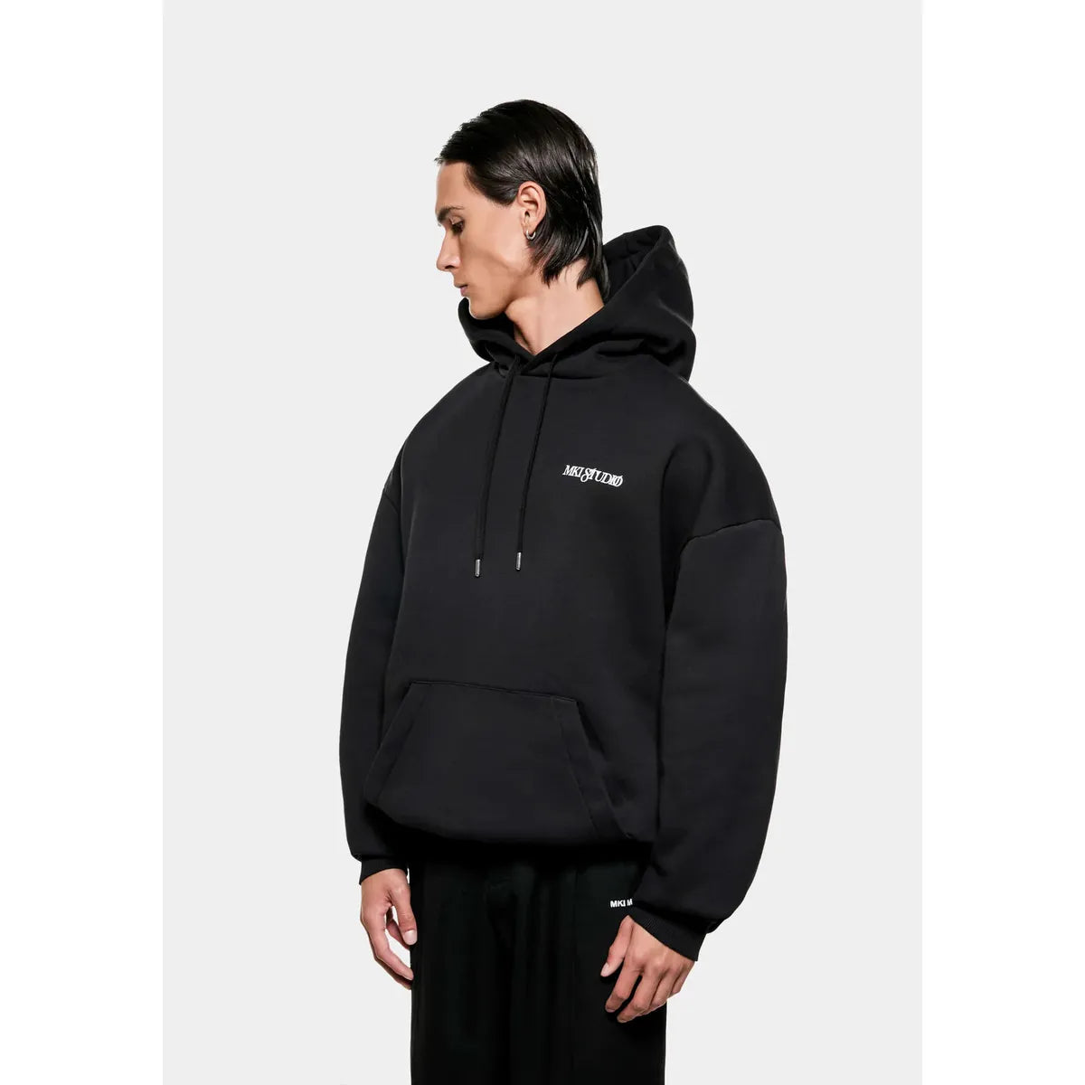 MKI SCRIPT BLACK HOODY