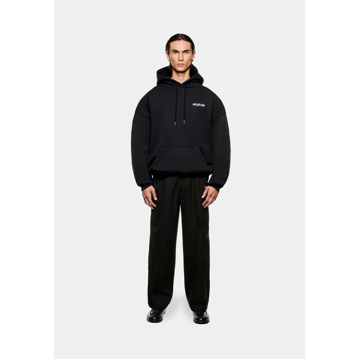 MKI SCRIPT BLACK HOODY