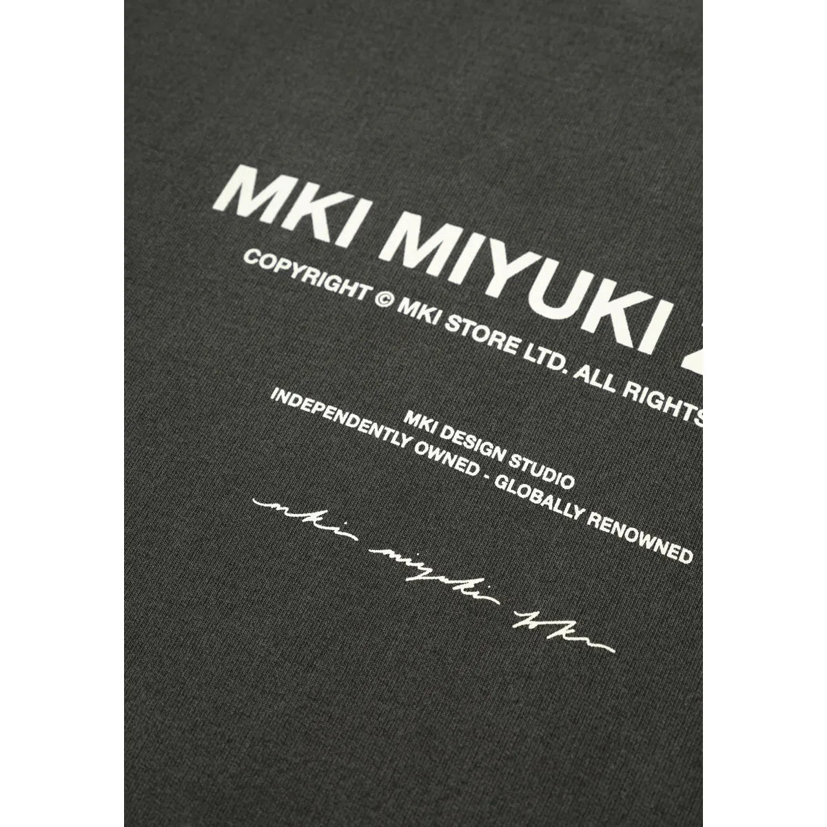 MKI DESIGN STUDIO PIGMENT BLACK HOODY