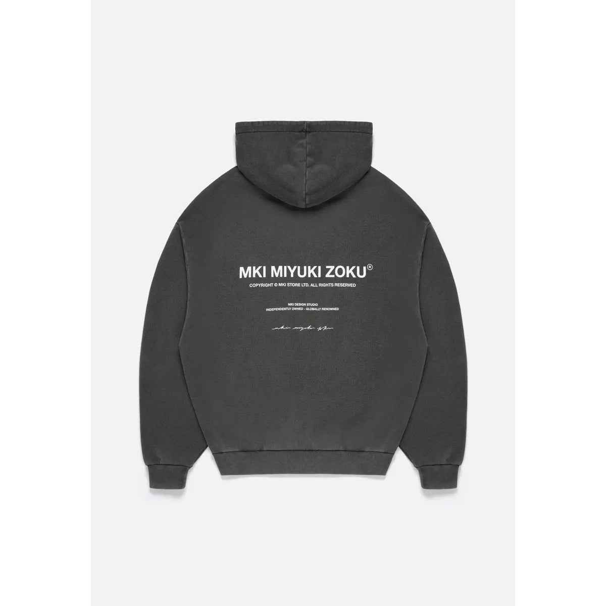 MKI DESIGN STUDIO PIGMENT BLACK HOODY
