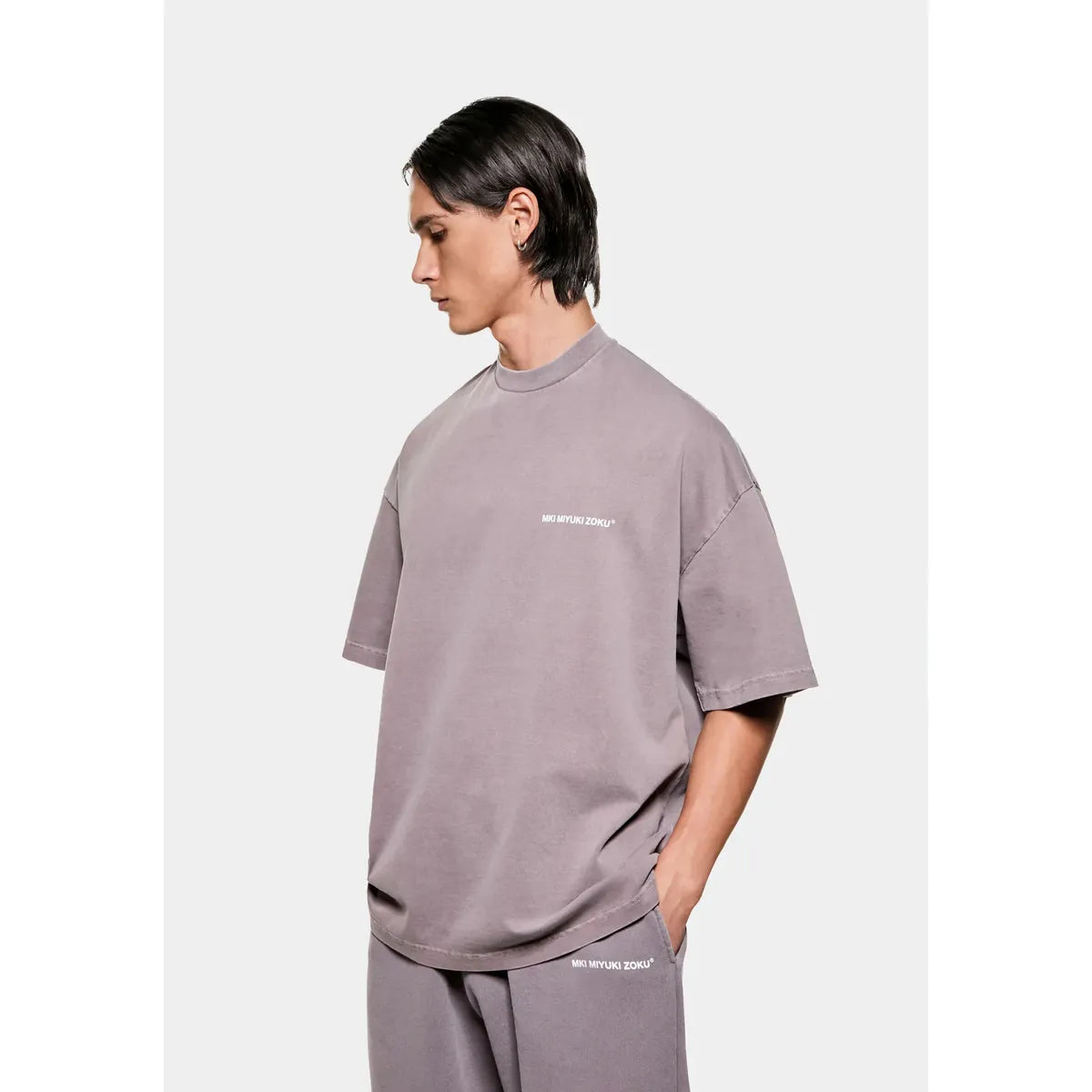 MKI PIGMENT RAISIN UNIFORM T-SHIRT