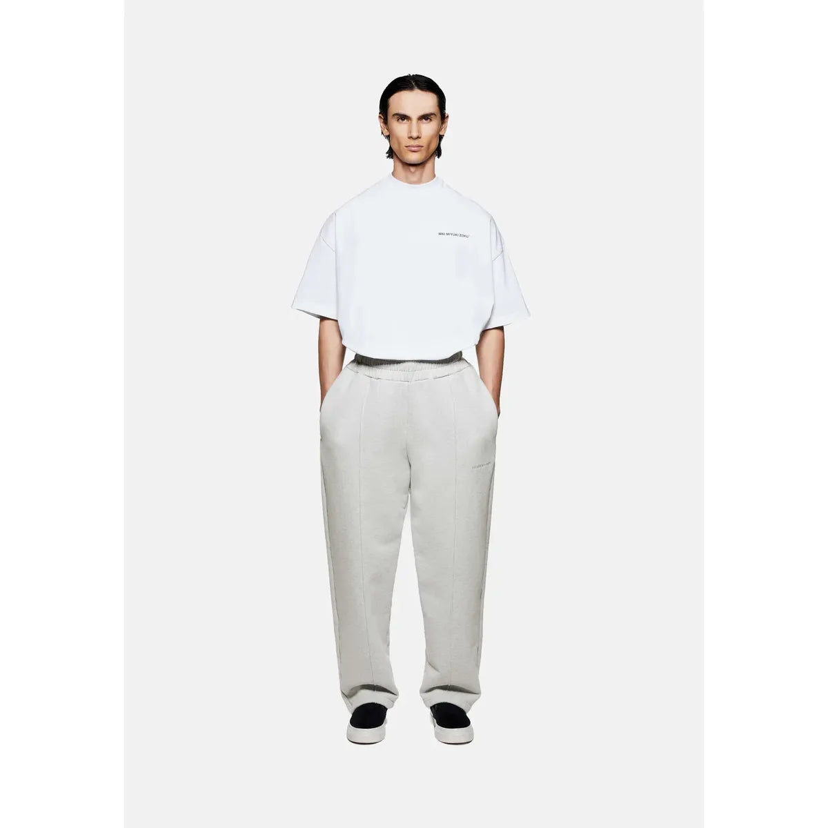 MKI 800 GSM SUPERWEIGHT WIDE LEG OATMEAL JOGGERS