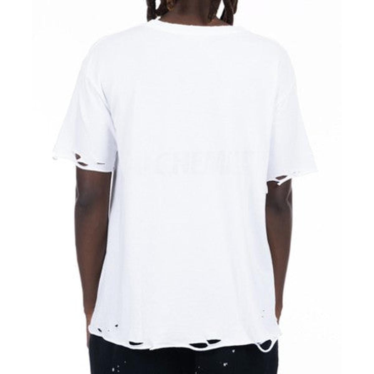 Alchemist Distressed Logo Optic White T-Shirt