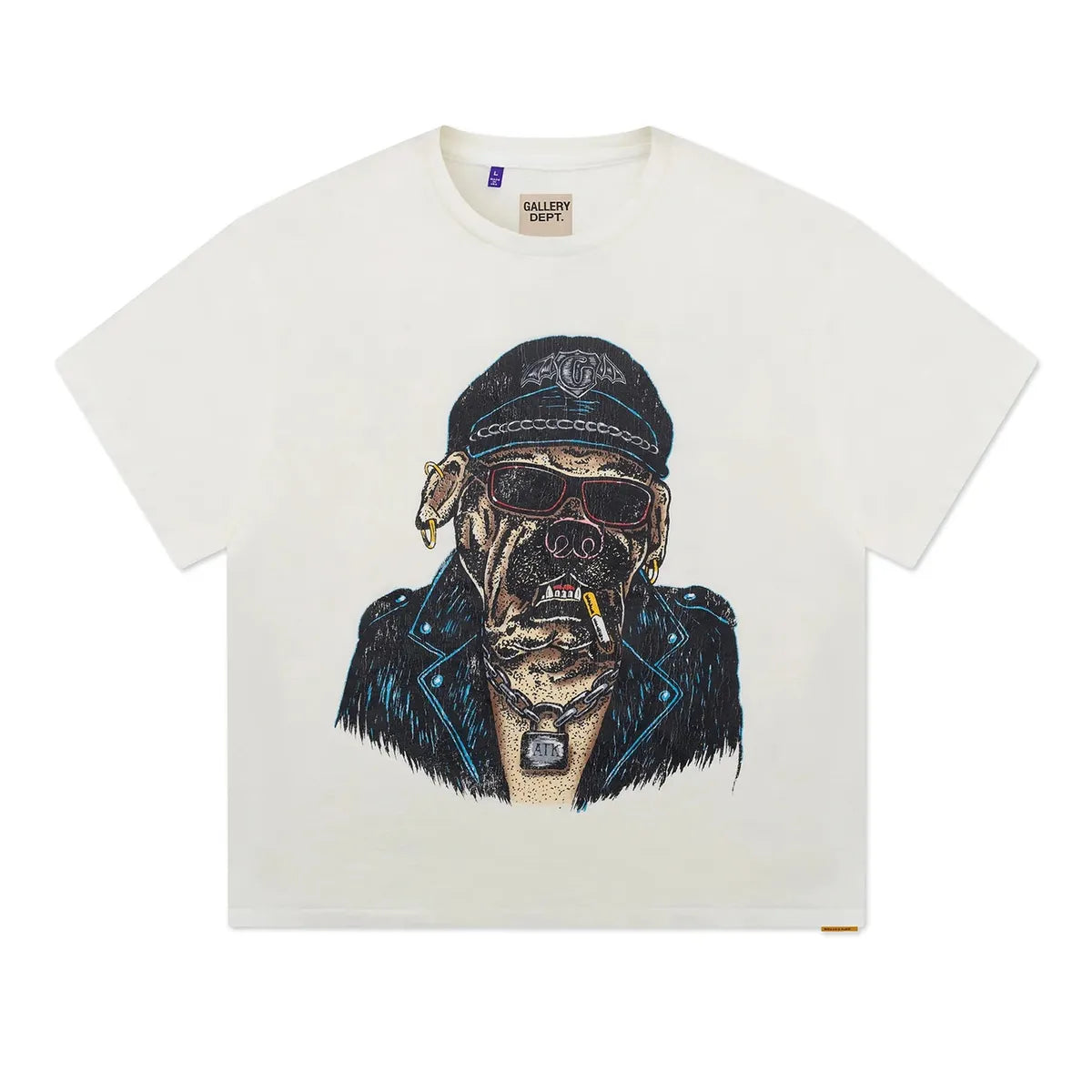 Gallery Dept Oct Biker Dog White T-shirt