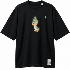 Maison Mihara Yasuhiro Leon Print T-Shirt in Black