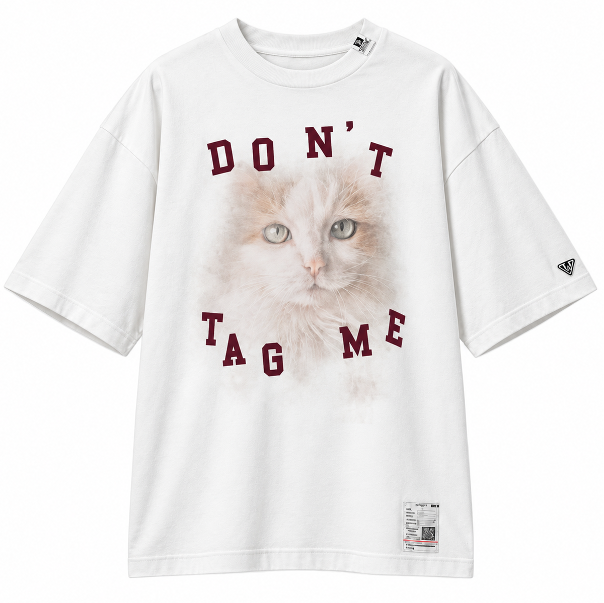 Maison Mihara Yasuhiro Cat Print T-Shirt in White