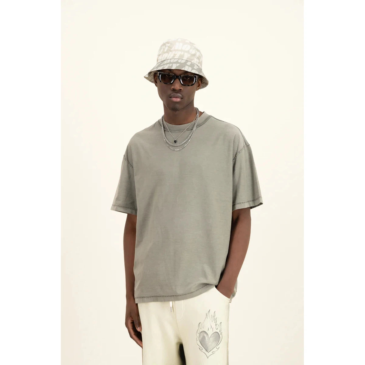 Mouty Reverse T-shirt Khaki