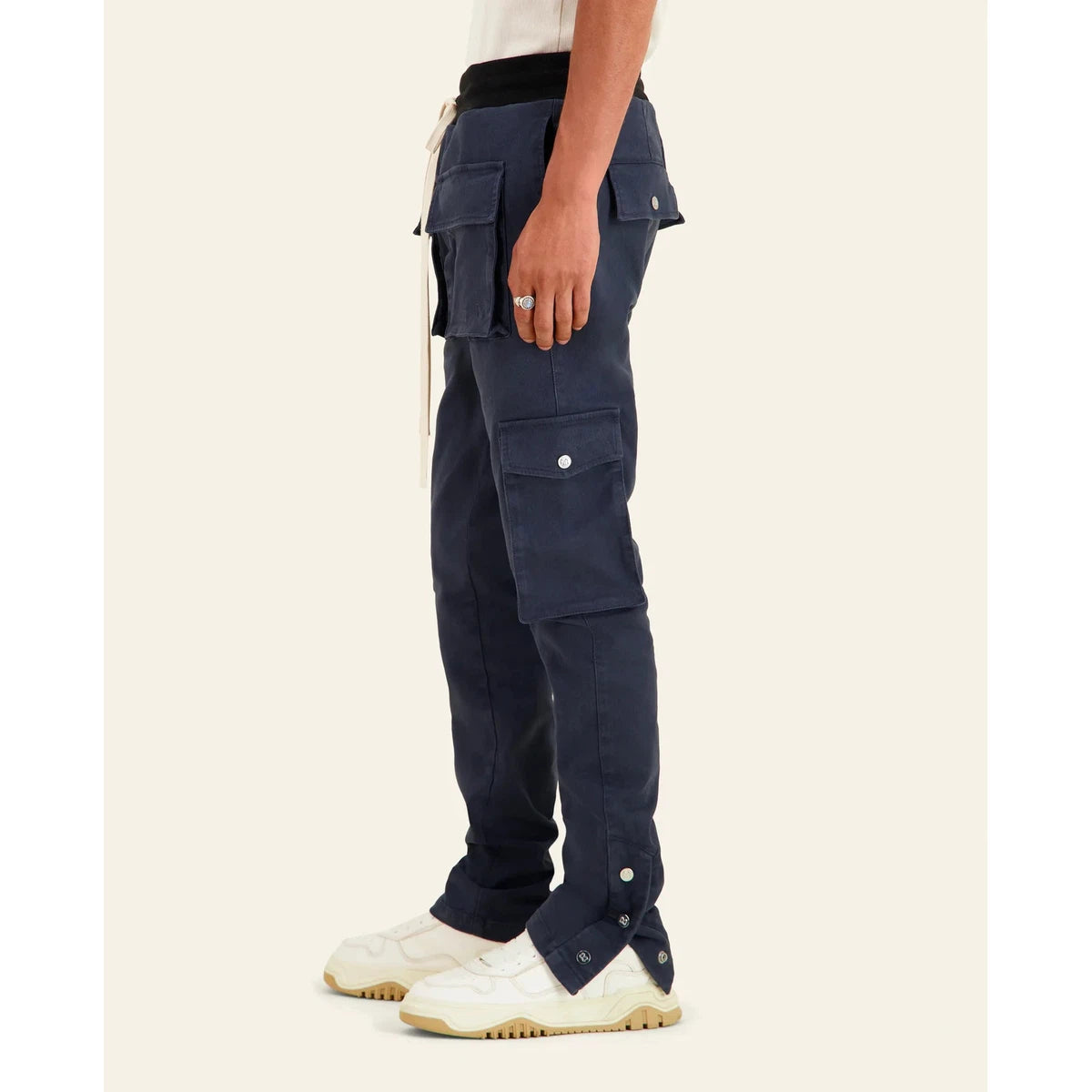 Mouty Navy Blue Cargo Pants