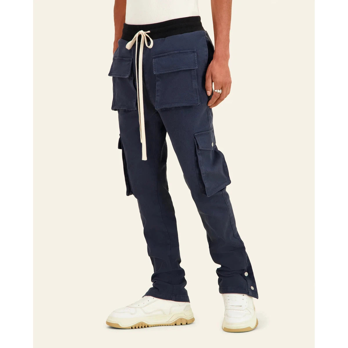 Mouty Navy Blue Cargo Pants