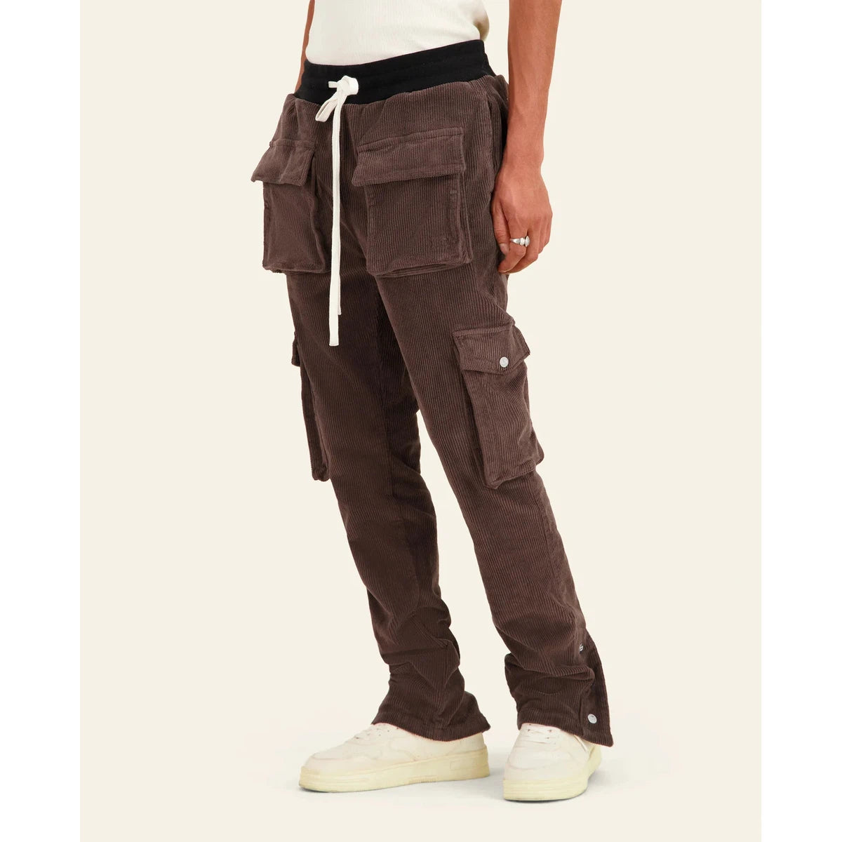 Mouty Brown Corduroy Cargo Pants