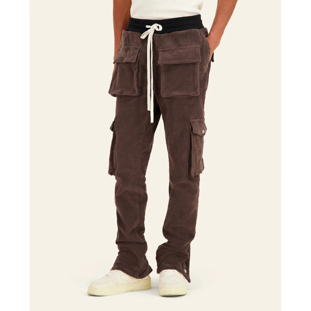 Mouty Brown Corduroy Cargo Pants