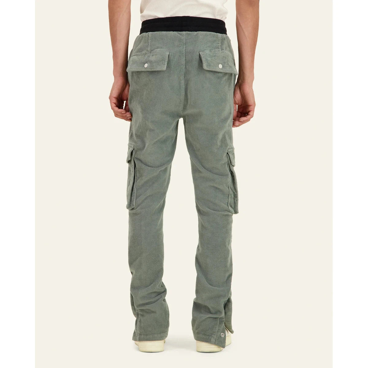 Mouty Green Corduroy Cargo Pants