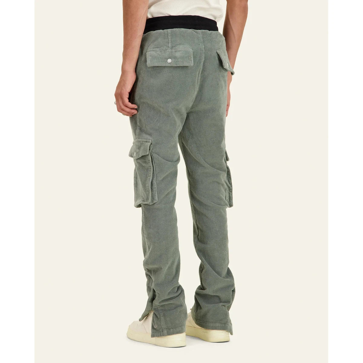 Mouty Green Corduroy Cargo Pants