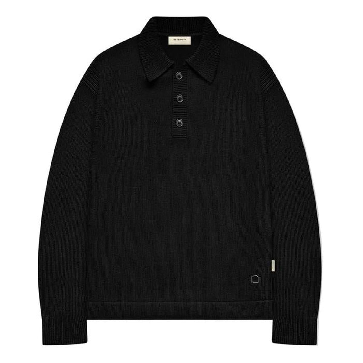 Reternity Le Relief Polo Knit - Black