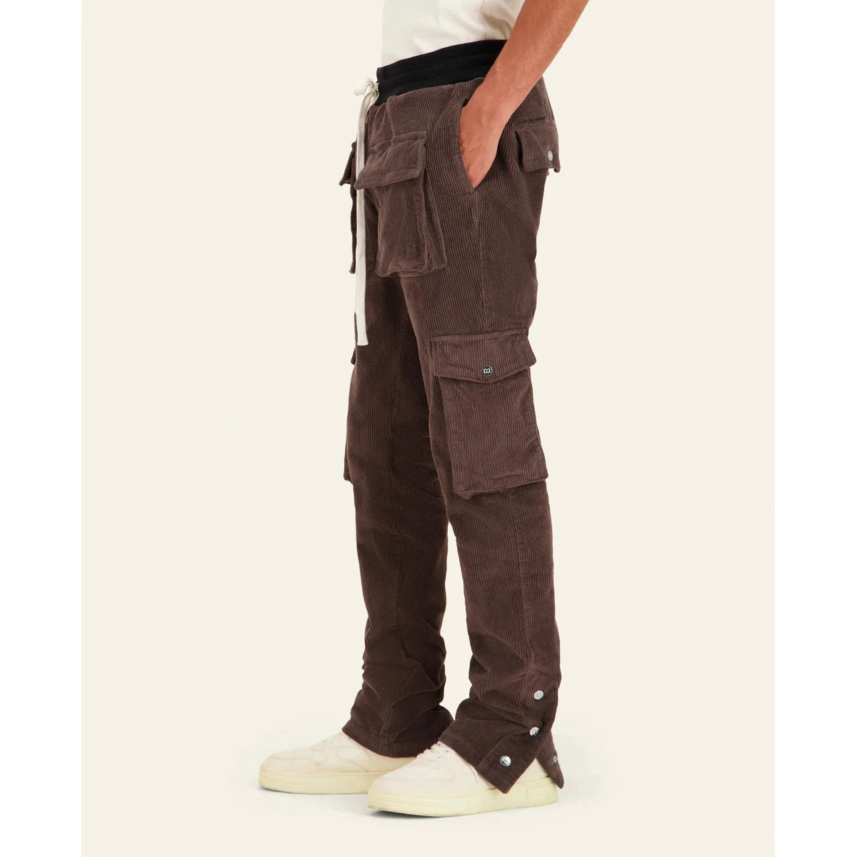 Mouty Brown Corduroy Cargo Pants