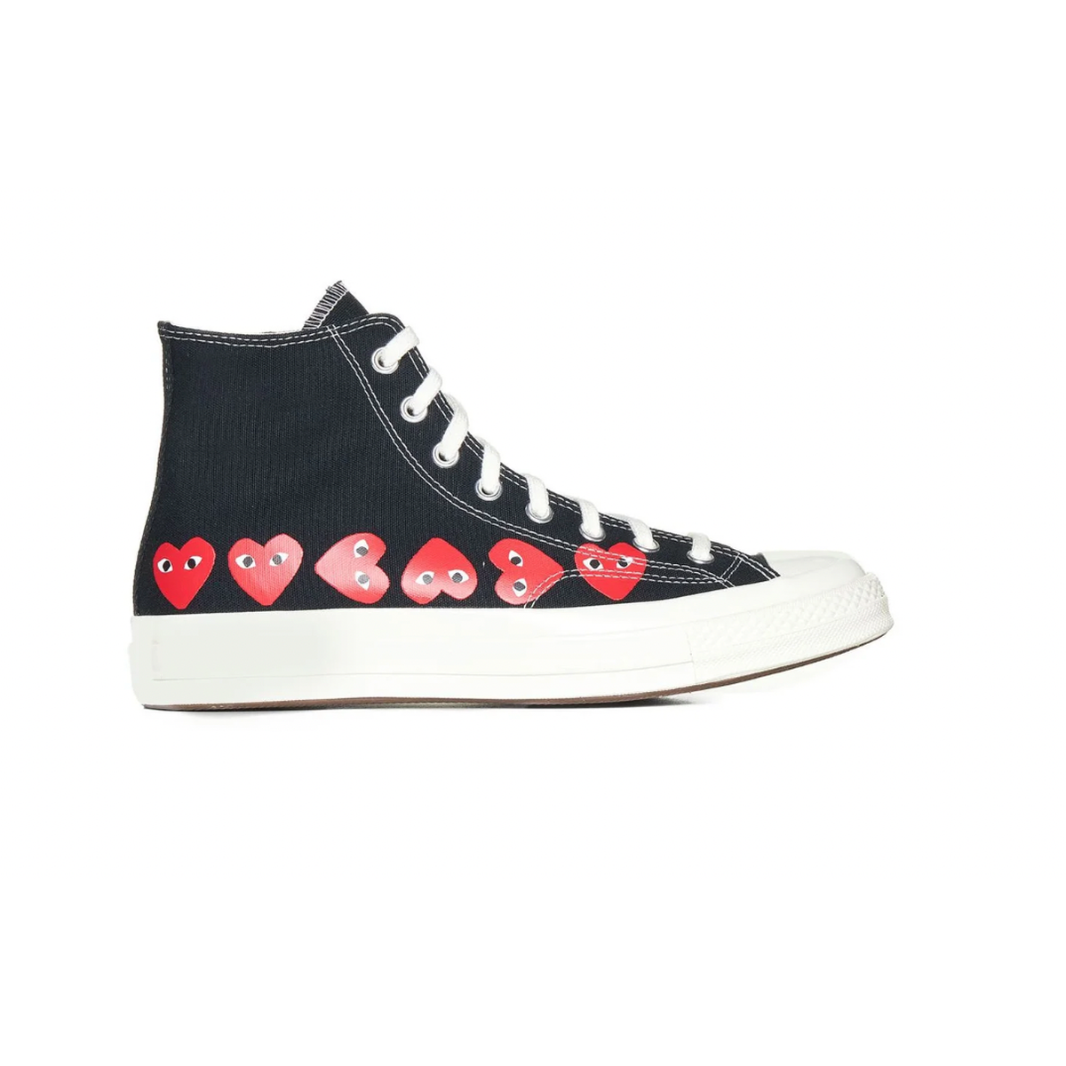 Comme Des Garcons Play Black High-Top Sneakers