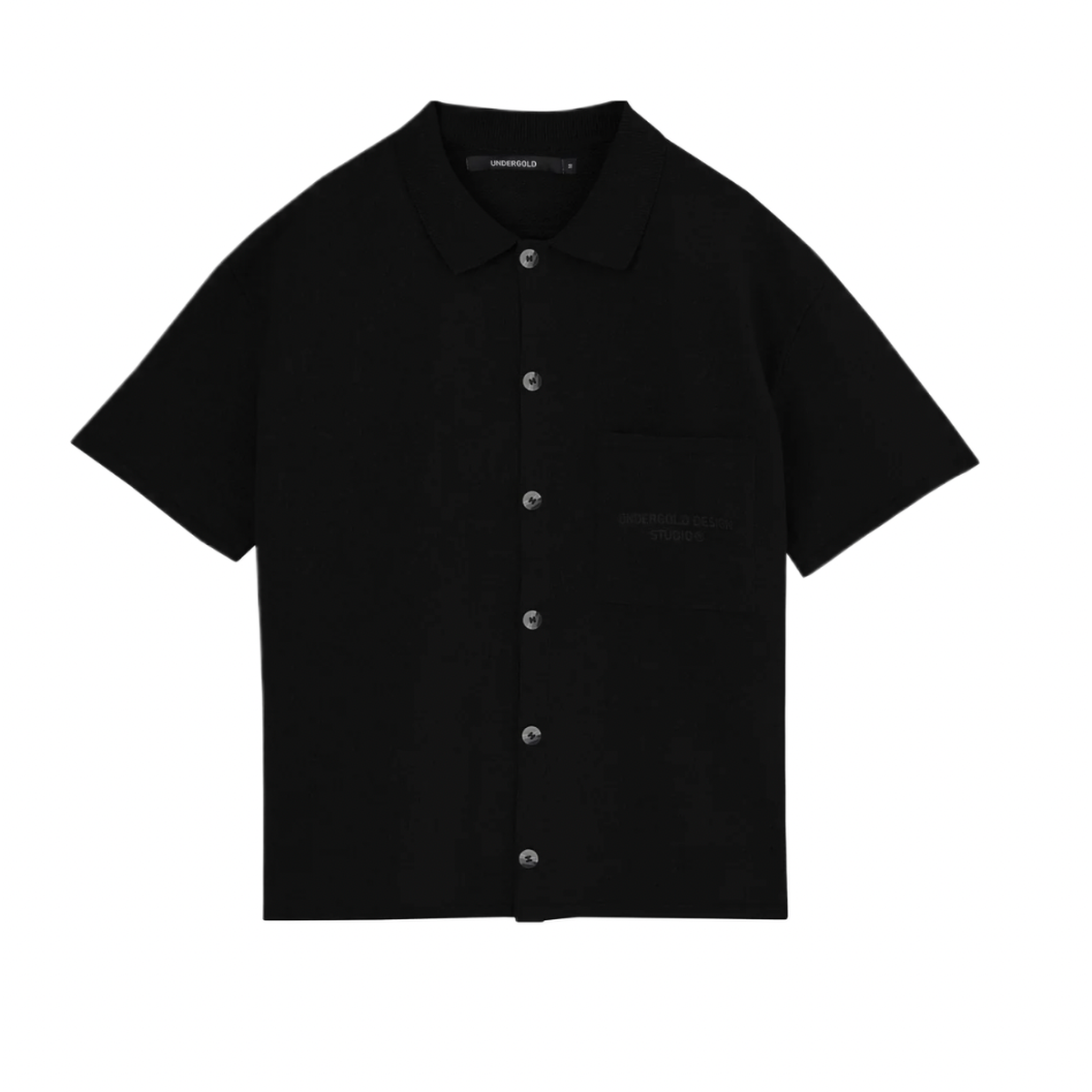 Undergold Studio Knit Short Sleeve Shirt Black