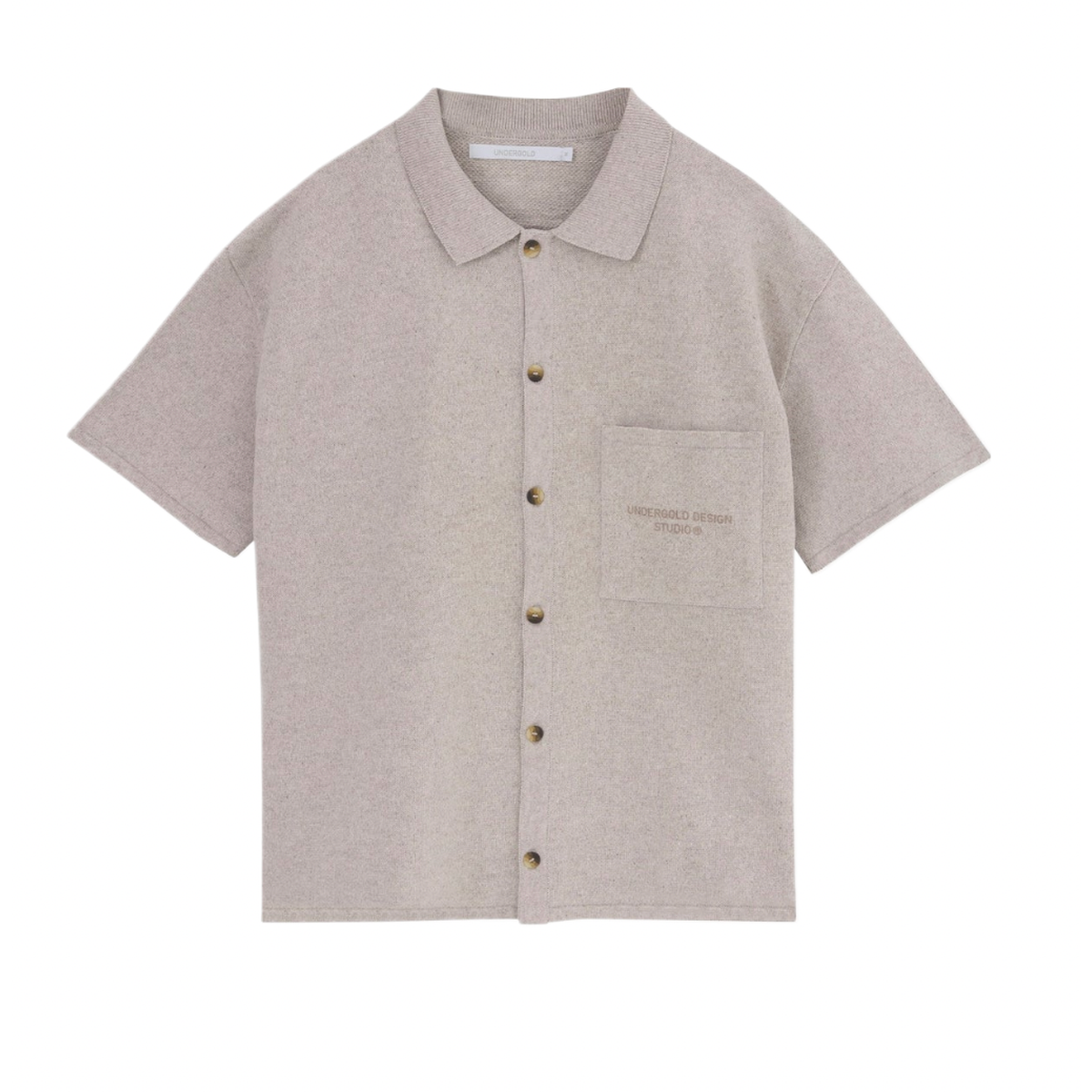 Undergold Studio Knit Short Sleeve Shirt Grey