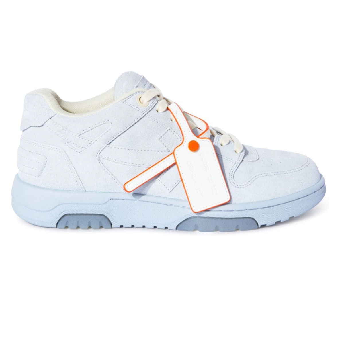 Off White Out Of Office Light Blue Suede Sneakers