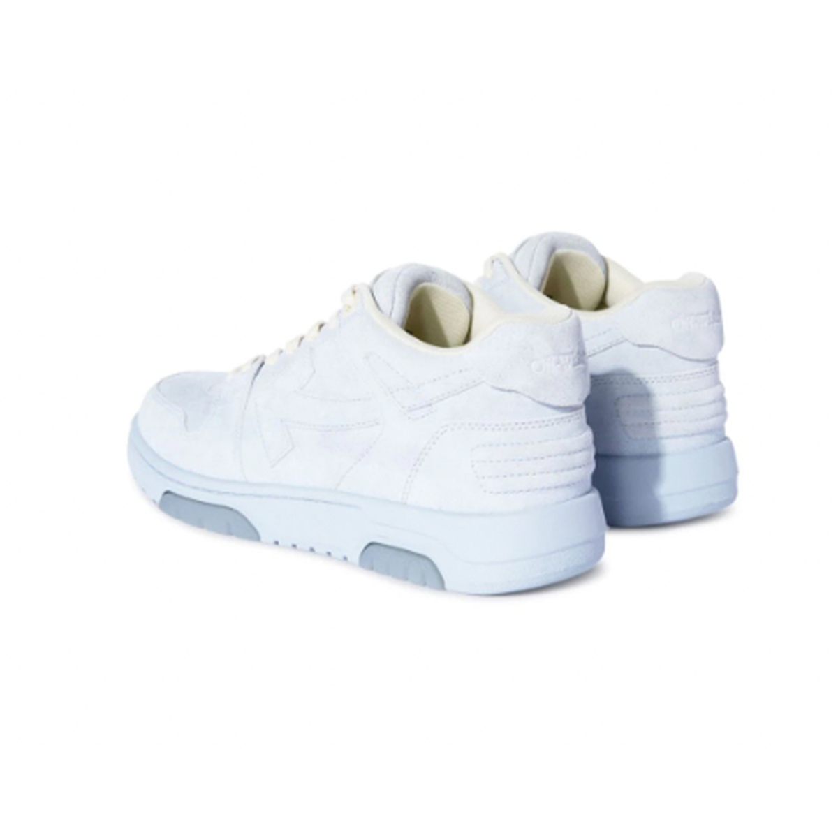 Off White Out Of Office Light Blue Suede Sneakers