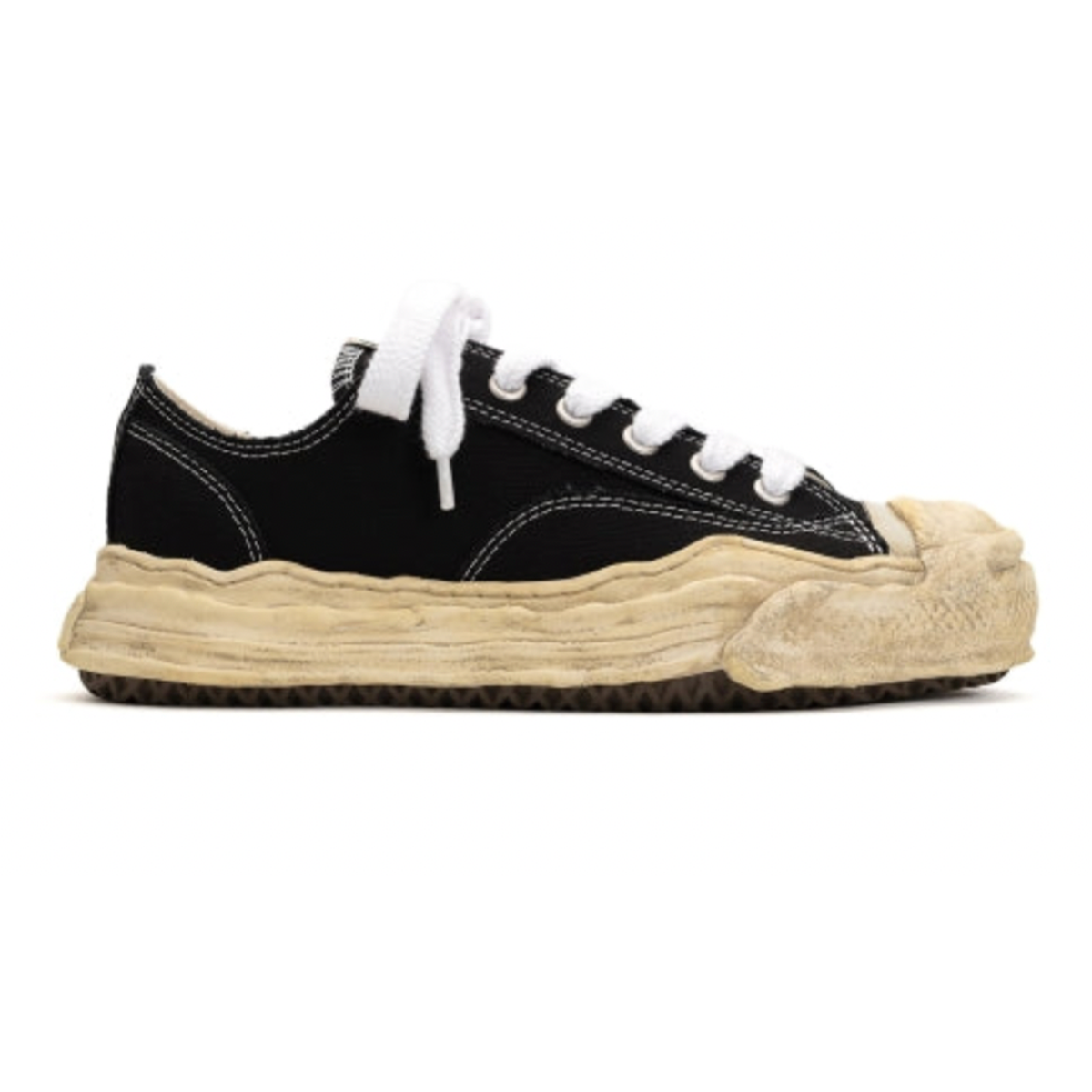 Maison Mihara Yasuhiro Black Hank OG Dyed Sole Sneakers