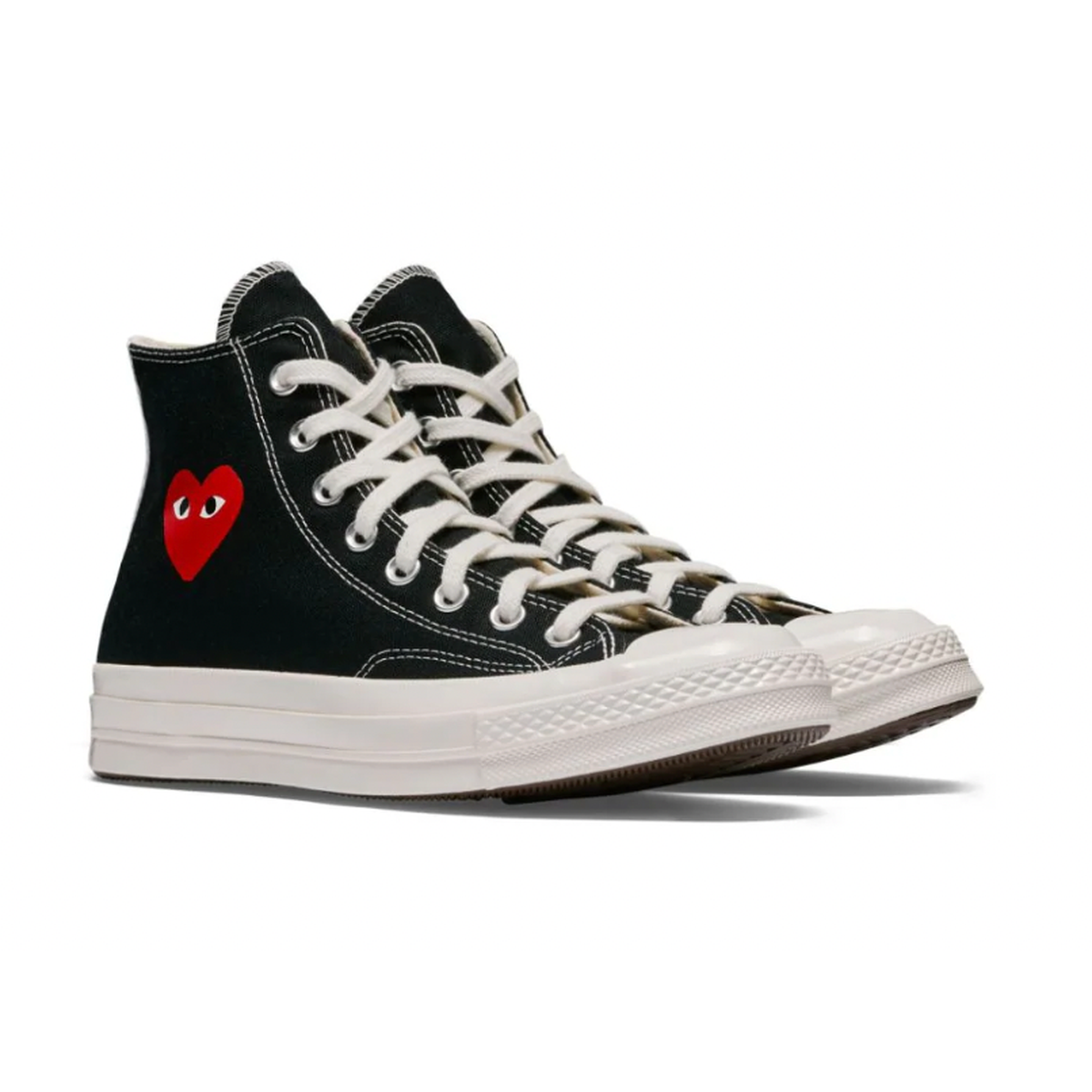 Comme Des Garcons Play Black High Top Sneakers