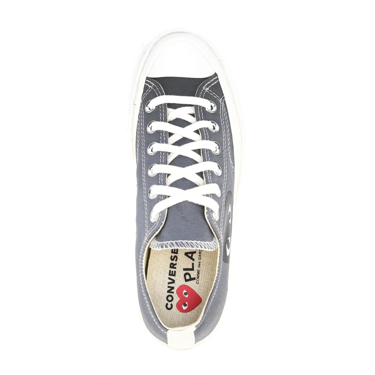 Comme Des Garcons Play Grey Low-Top Sneakers