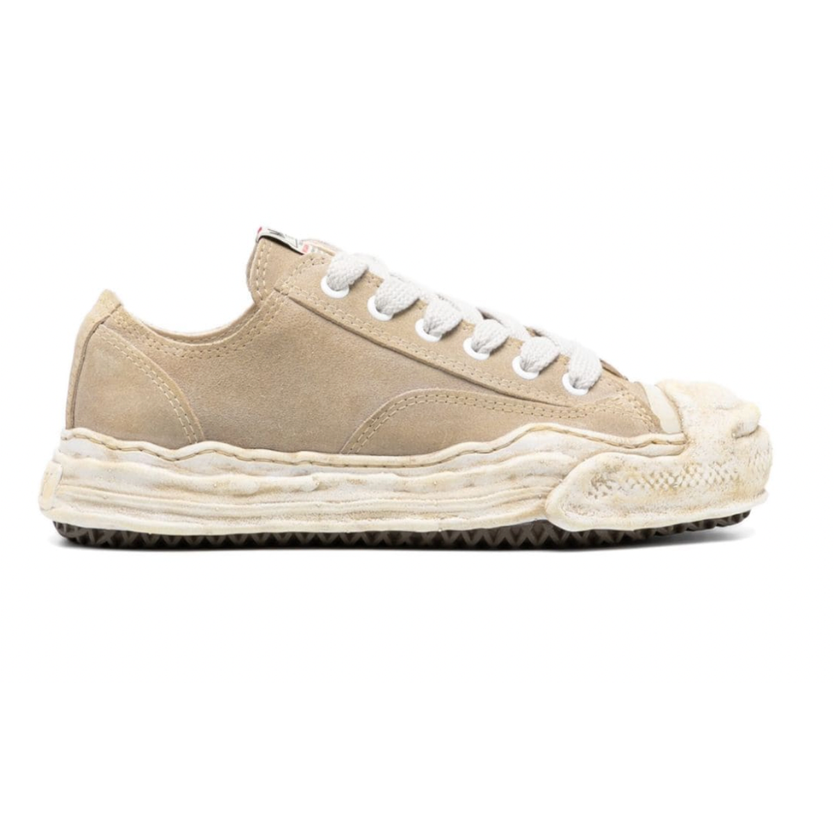 Maison Mihara Yasuhiro Beige Suede Hank Low-Top Sneakers