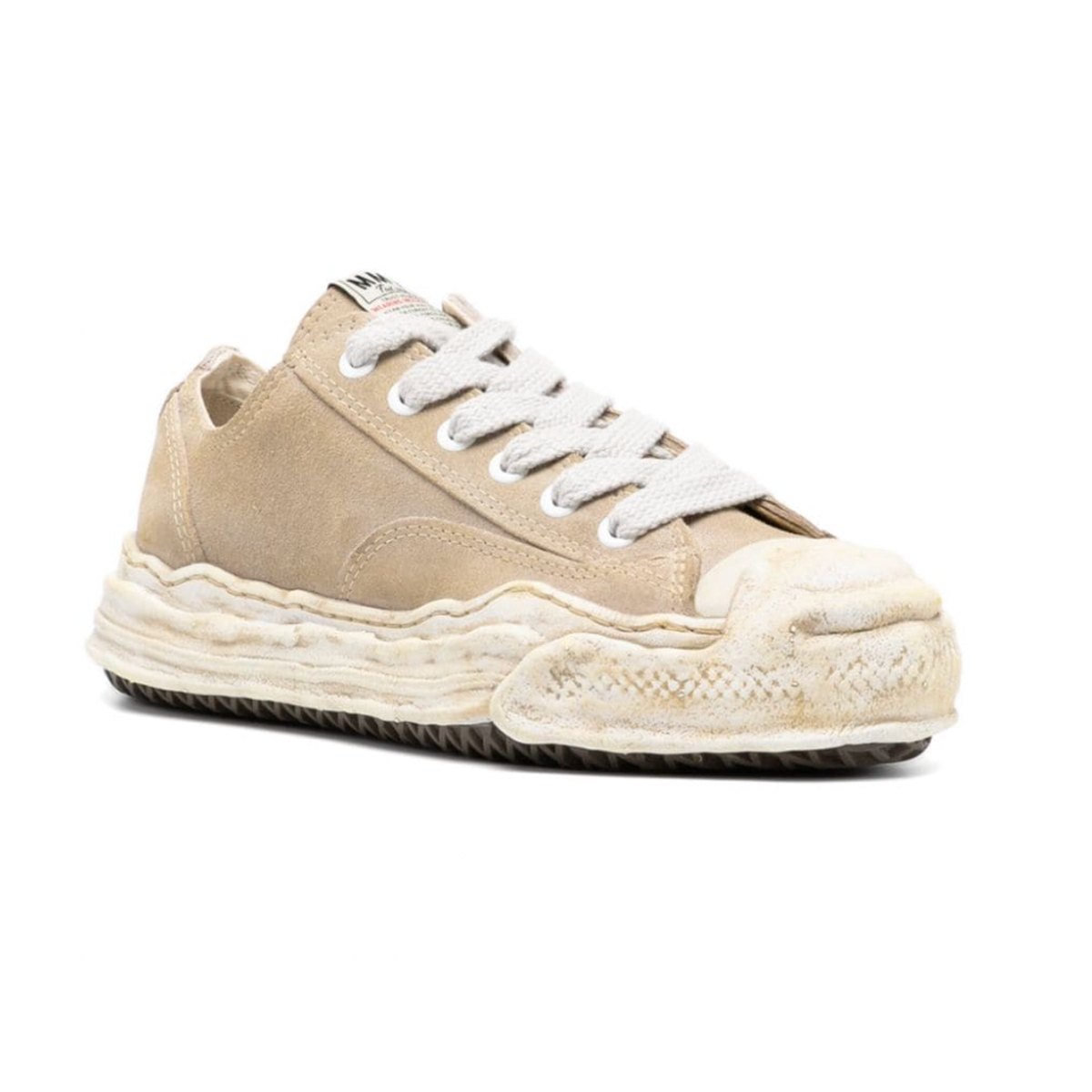 Maison Mihara Yasuhiro Beige Suede Hank Low-Top Sneakers